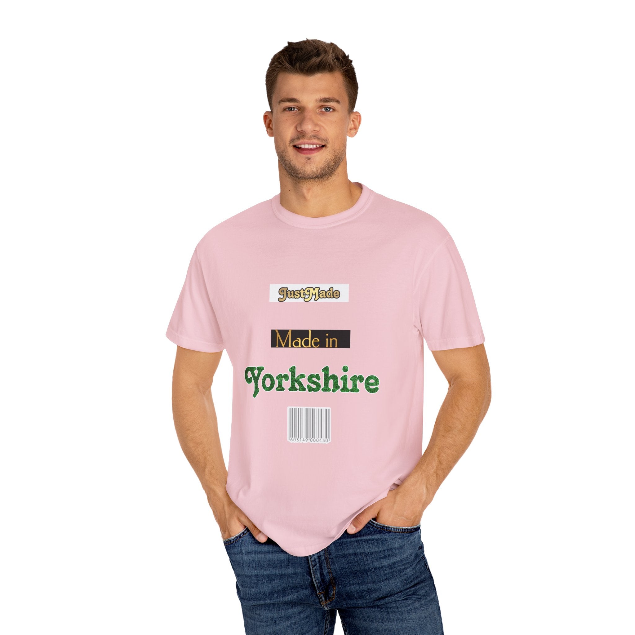 Yorkshire Made Unisex T-Shirt, Casual Wear, Gift for Him or Her, Unique Design, Summer Outing, Travel Tee