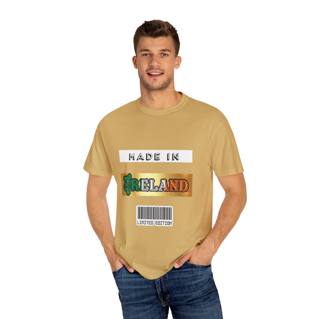 Made in Ireland Limited Edition T-Shirt, Unisex Garment-Dyed Tee for Travel Lovers, Gifts for St. Patrick's Day, Irish Pride Apparel