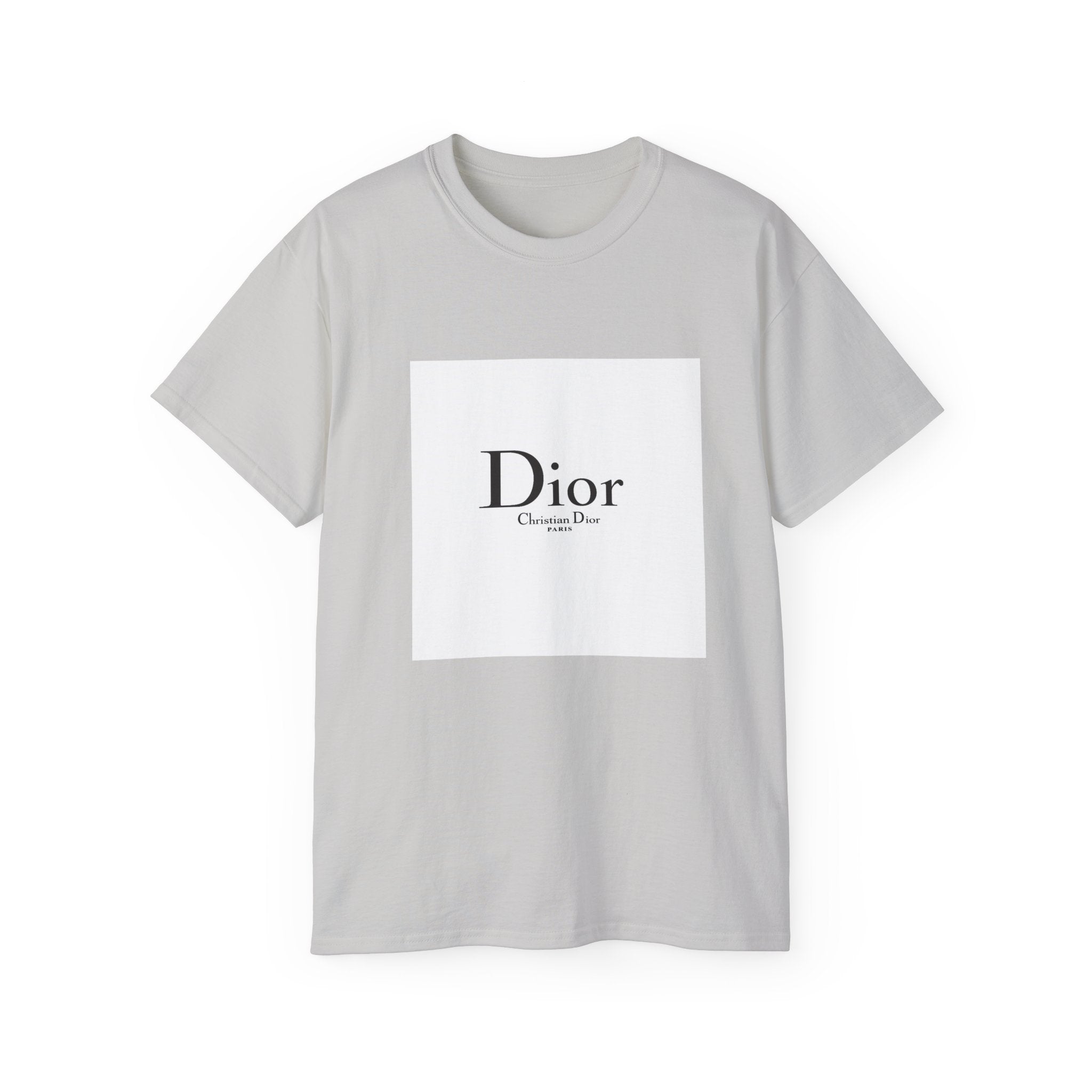 Chic Statement Tee - Dior Inspired Unisex Cotton T-Shirt, Everyday Casual Wear, Fashionable Gift, Stylish Layering Piece, Trendy Streetwear