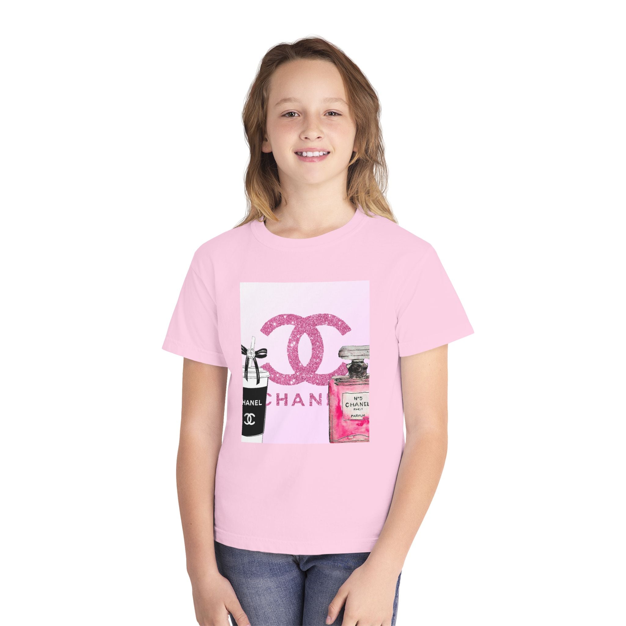 Chic Youth Midweight Tee, Stylish Kids Shirt, Fashion T-Shirt, Gift for Fashion Lovers, Trendy Youth Apparel, Birthday Outfit