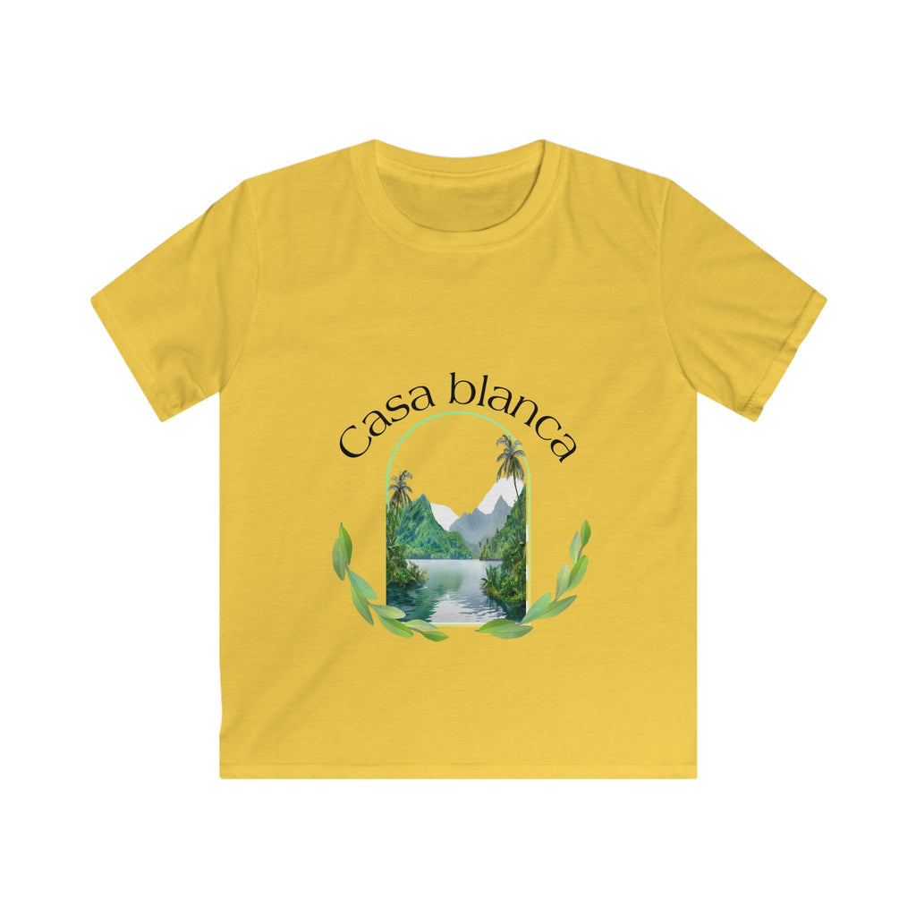 Kids Nature-Inspired Tee, Casa Blanca Graphic T-Shirt, Outdoor Adventure Shirt, Summer Camp Outfit, Gift for Nature Lovers, Birthday Present