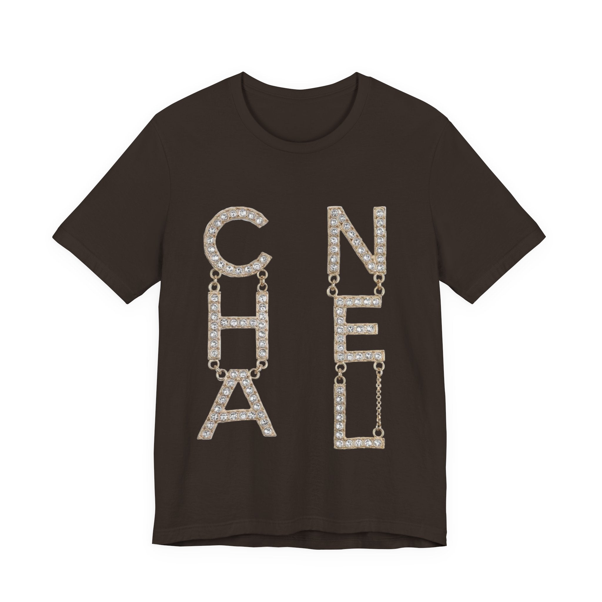 Chic Short Sleeve Tee with Designer-Inspired Text, Trendy Streetwear, Fashion Statement, Gift for Fashion Lovers, Casual Wear, [...]