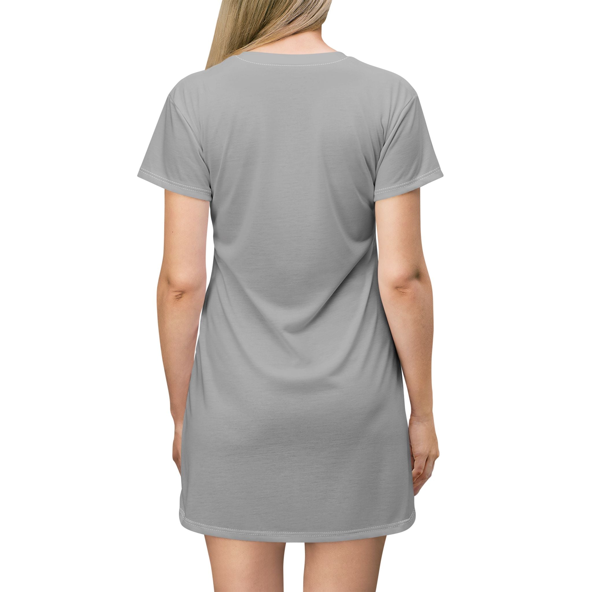 Cute Bunny Floral T-Shirt Dress | Comfy Casual Wear for Spring | Perfect for Easter, Birthdays, Everyday Fun, Gift Idea