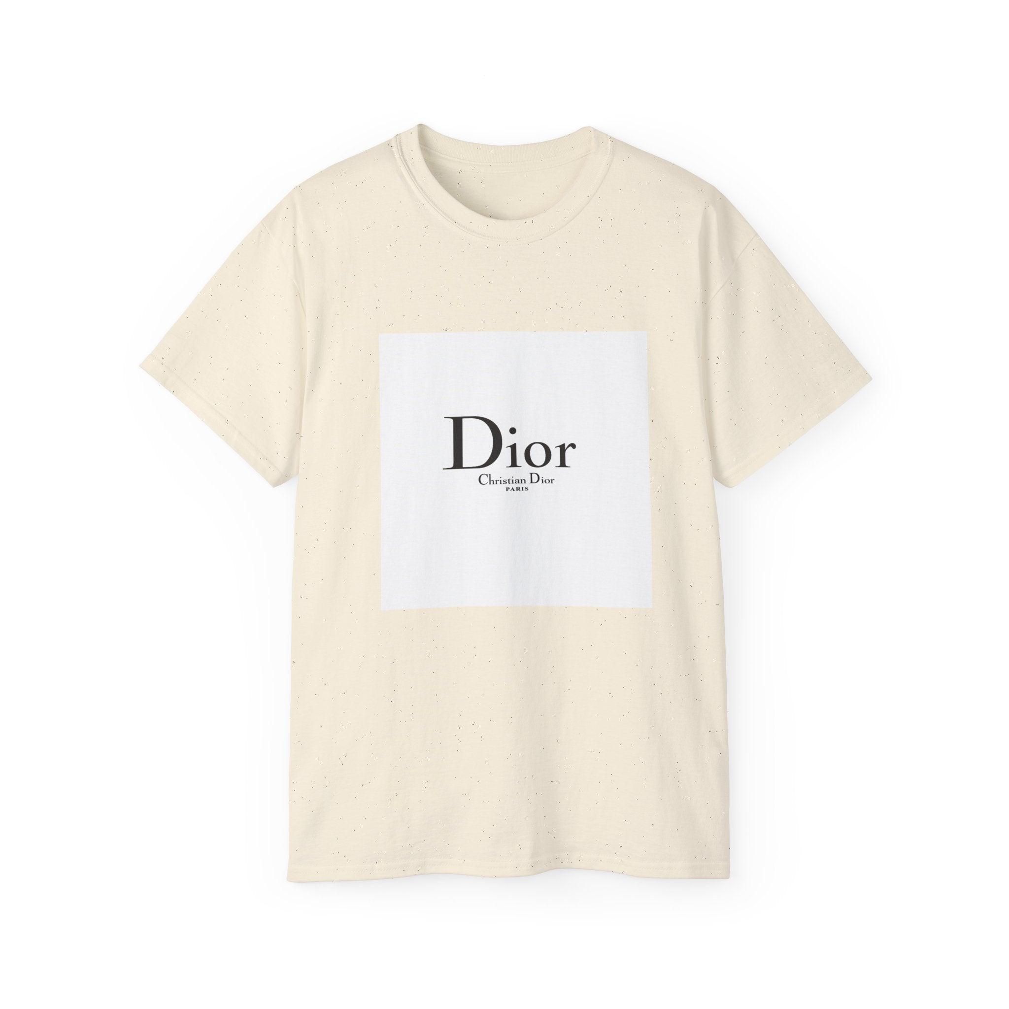 Chic Statement Tee - Dior Inspired Unisex Cotton T-Shirt, Everyday Casual Wear, Fashionable Gift, Stylish Layering Piece, Trendy Streetwear