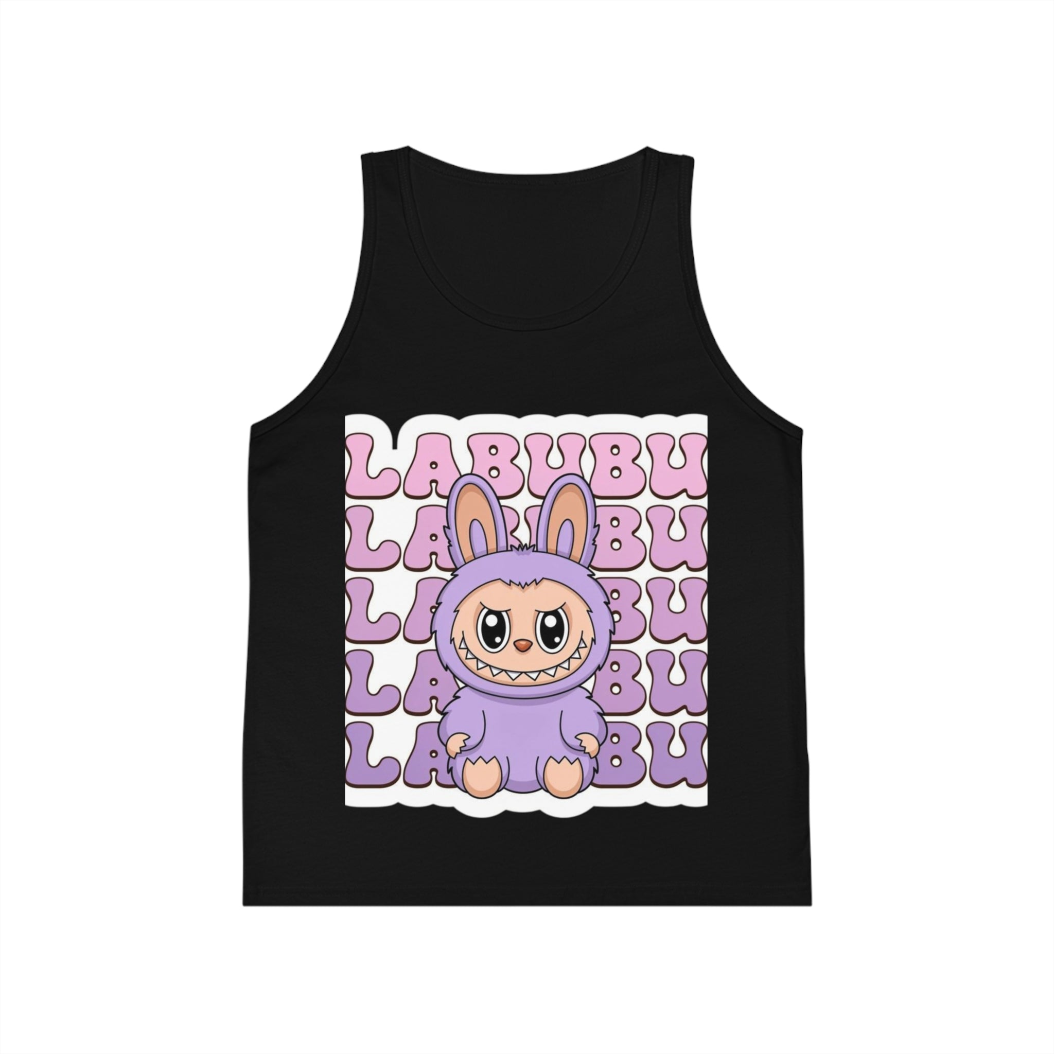 Cute Bunny Graphic Kid's Jersey Tank Top | Fun Summer Wear, Kids Casual Top, Birthday Gift, Easter Apparel, Playtime Outfit