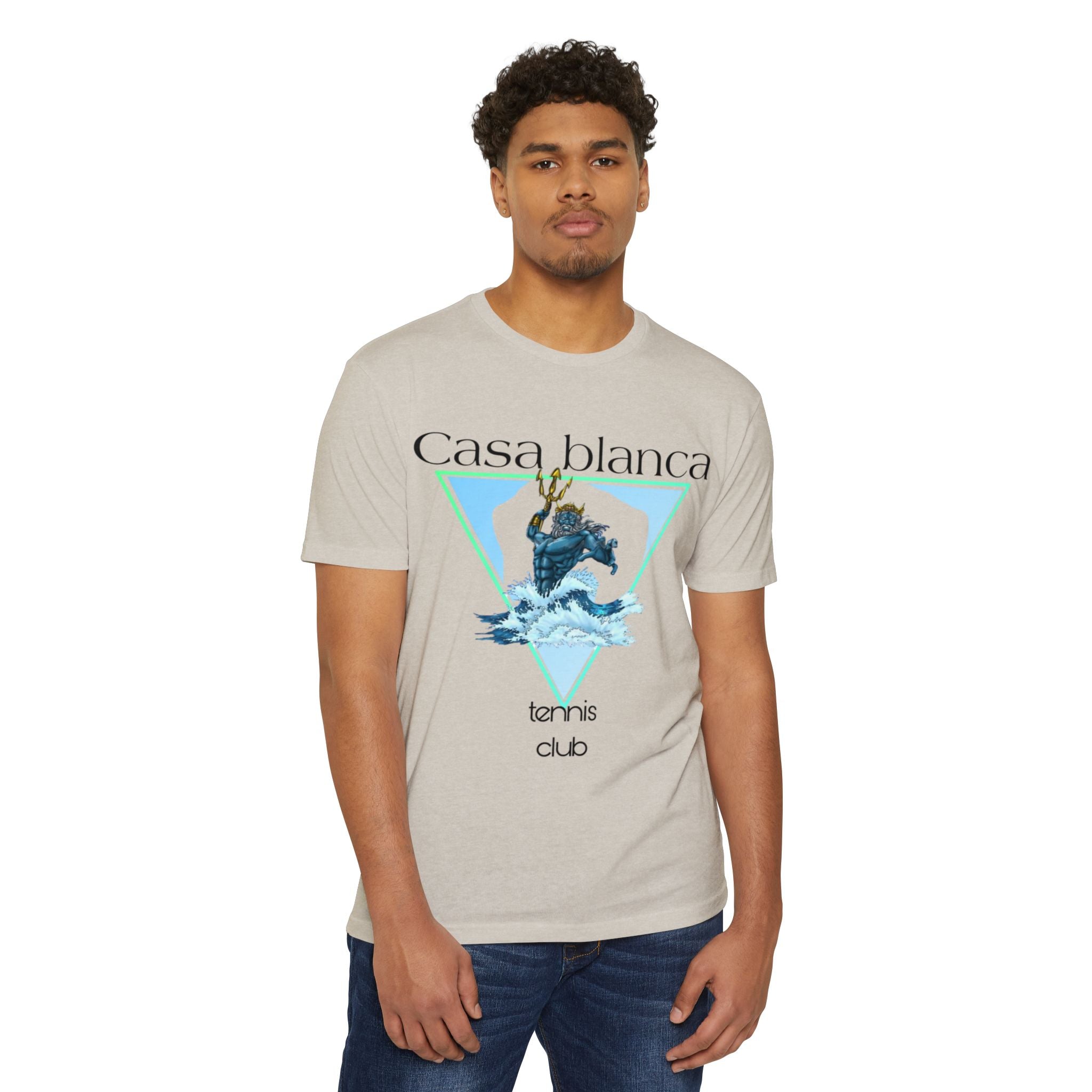 Casa Blanca Tennis Club Graphic T-Shirt | Vintage Style Tee, Casual Summer Wear, Gift for Tennis Lovers, Beach Day Essential
