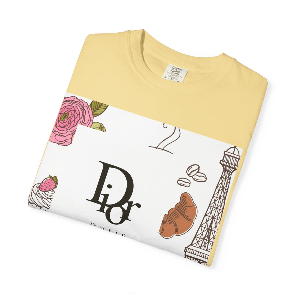 Parisian Chic Garment-Dyed T-Shirt with Bicycle and Eiffel Tower Design, Unisex Tee for Travel Lovers, Perfect Gift for Birthdays, [...]