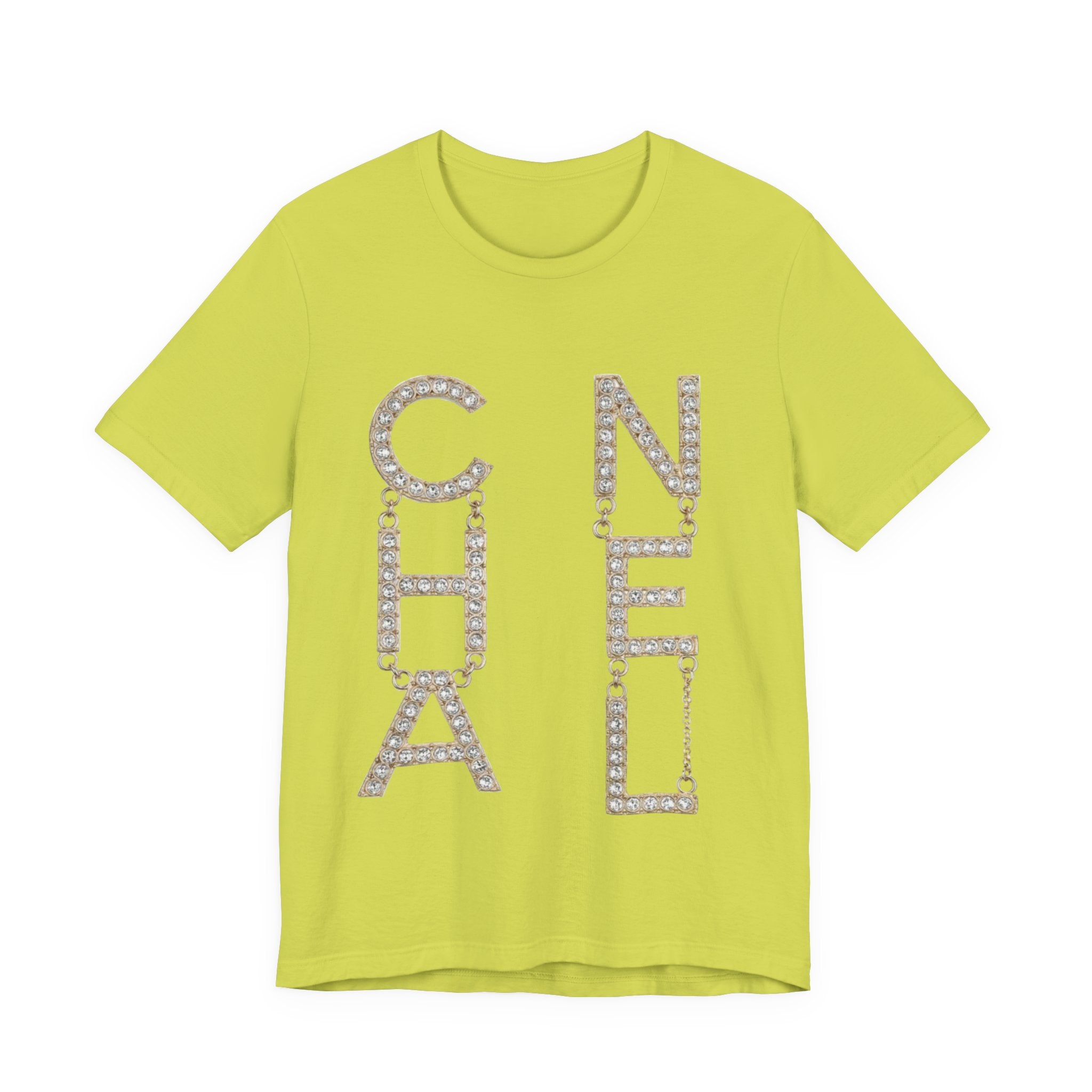 Chic Short Sleeve Tee with Designer-Inspired Text, Trendy Streetwear, Fashion Statement, Gift for Fashion Lovers, Casual Wear, [...]
