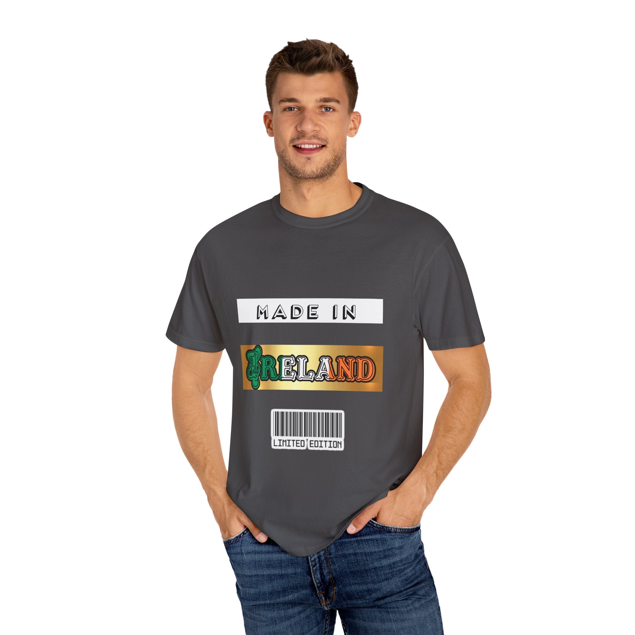 Made in Ireland Limited Edition T-Shirt, Unisex Garment-Dyed Tee for Travel Lovers, Gifts for St. Patrick's Day, Irish Pride Apparel