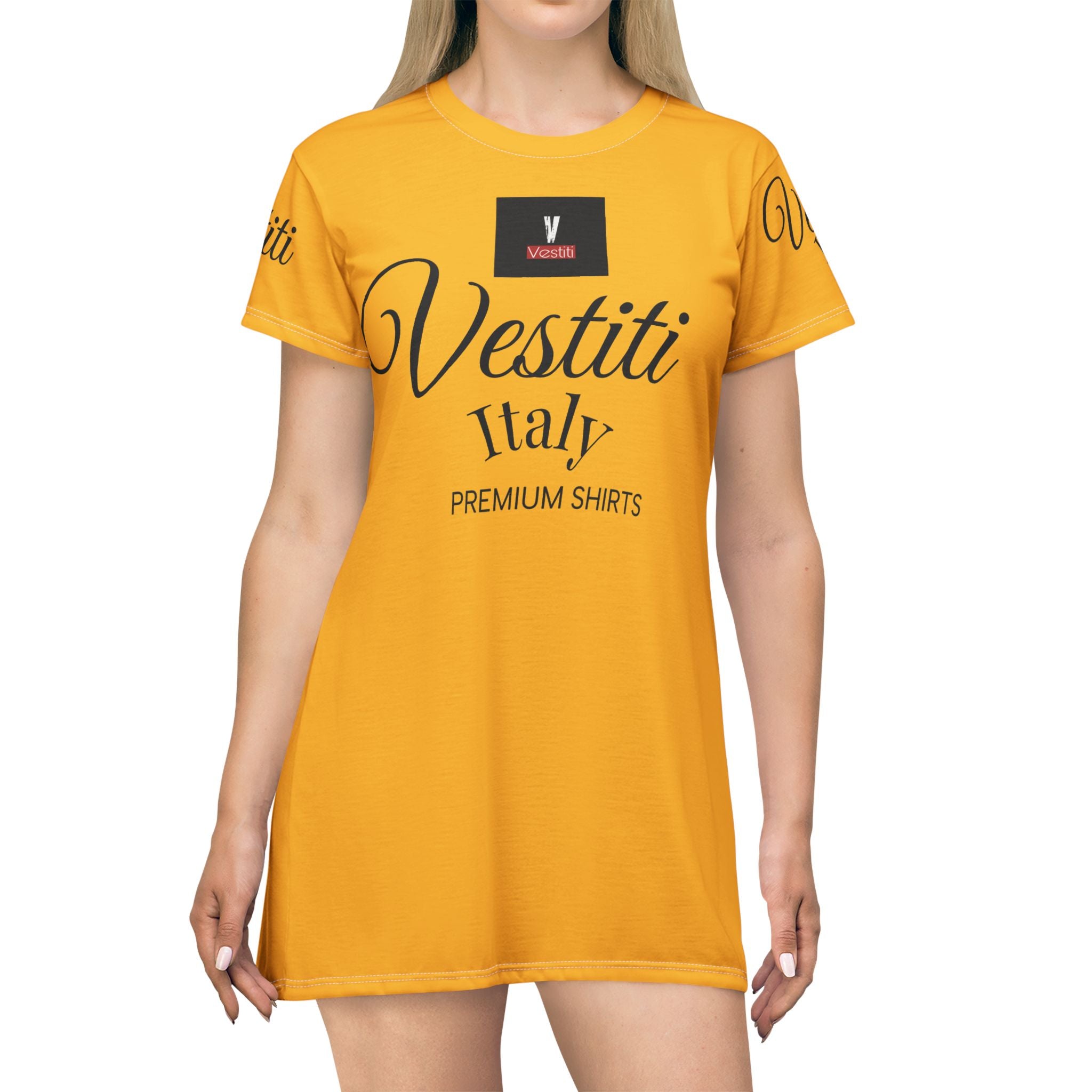 Chic Yellow T-Shirt Dress - Stylish Casual Wear, Summer Fashion, Vacation Outfit, Gift for Fashion Lovers, Trendy Casual Dress