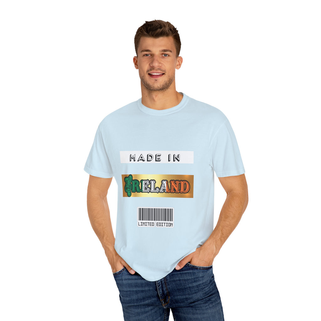 Made in Ireland Limited Edition T-Shirt, Unisex Garment-Dyed Tee for Travel Lovers, Gifts for St. Patrick's Day, Irish Pride Apparel