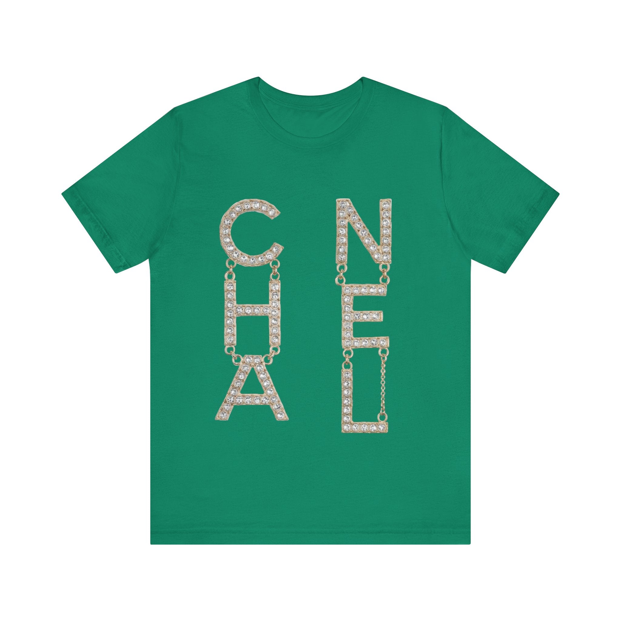 Chic Short Sleeve Tee with Designer-Inspired Text, Trendy Streetwear, Fashion Statement, Gift for Fashion Lovers, Casual Wear, [...]