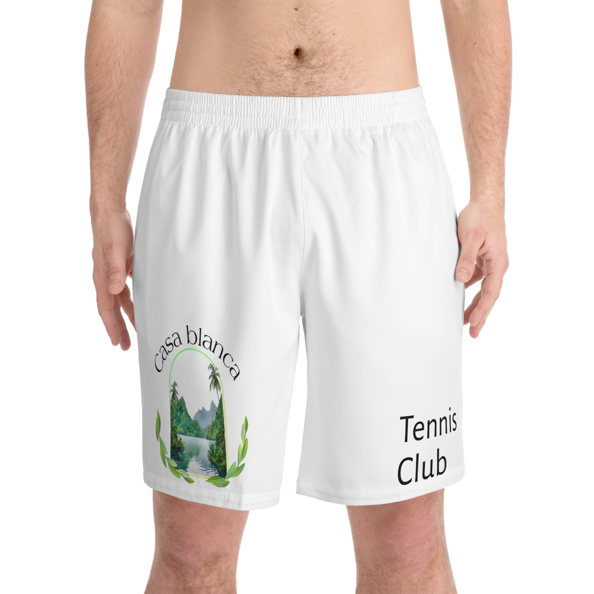 Men's Elastic Beach Shorts (AOP)