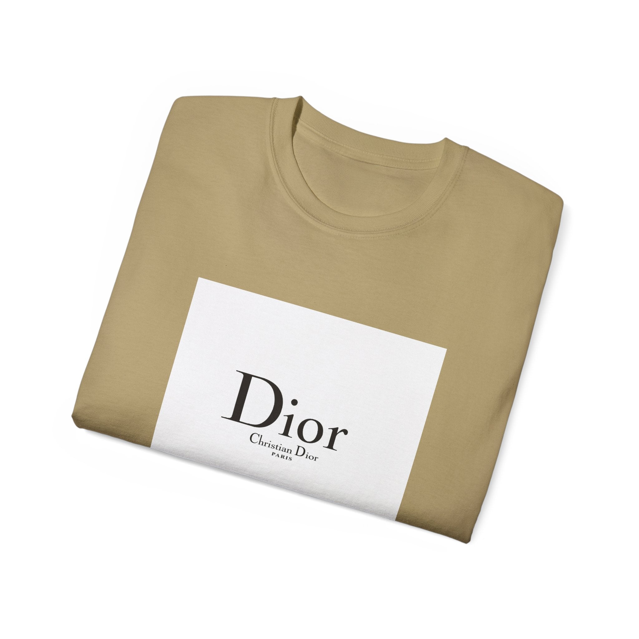 Chic Statement Tee - Dior Inspired Unisex Cotton T-Shirt, Everyday Casual Wear, Fashionable Gift, Stylish Layering Piece, Trendy Streetwear