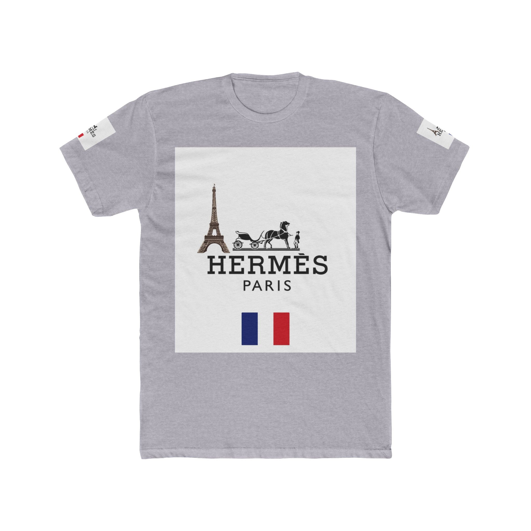 Parisian Style Cotton Crew Tee, Fashion Shirt, Travel Tee, French Style Gift, Casual Wear, Unisex Tee