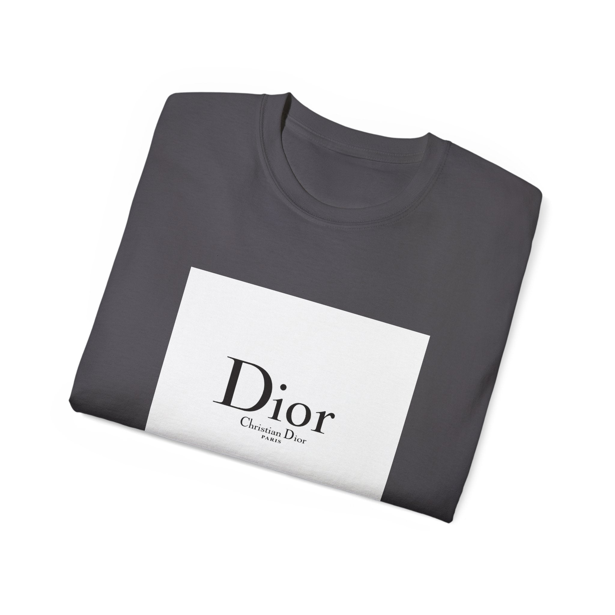 Chic Statement Tee - Dior Inspired Unisex Cotton T-Shirt, Everyday Casual Wear, Fashionable Gift, Stylish Layering Piece, Trendy Streetwear