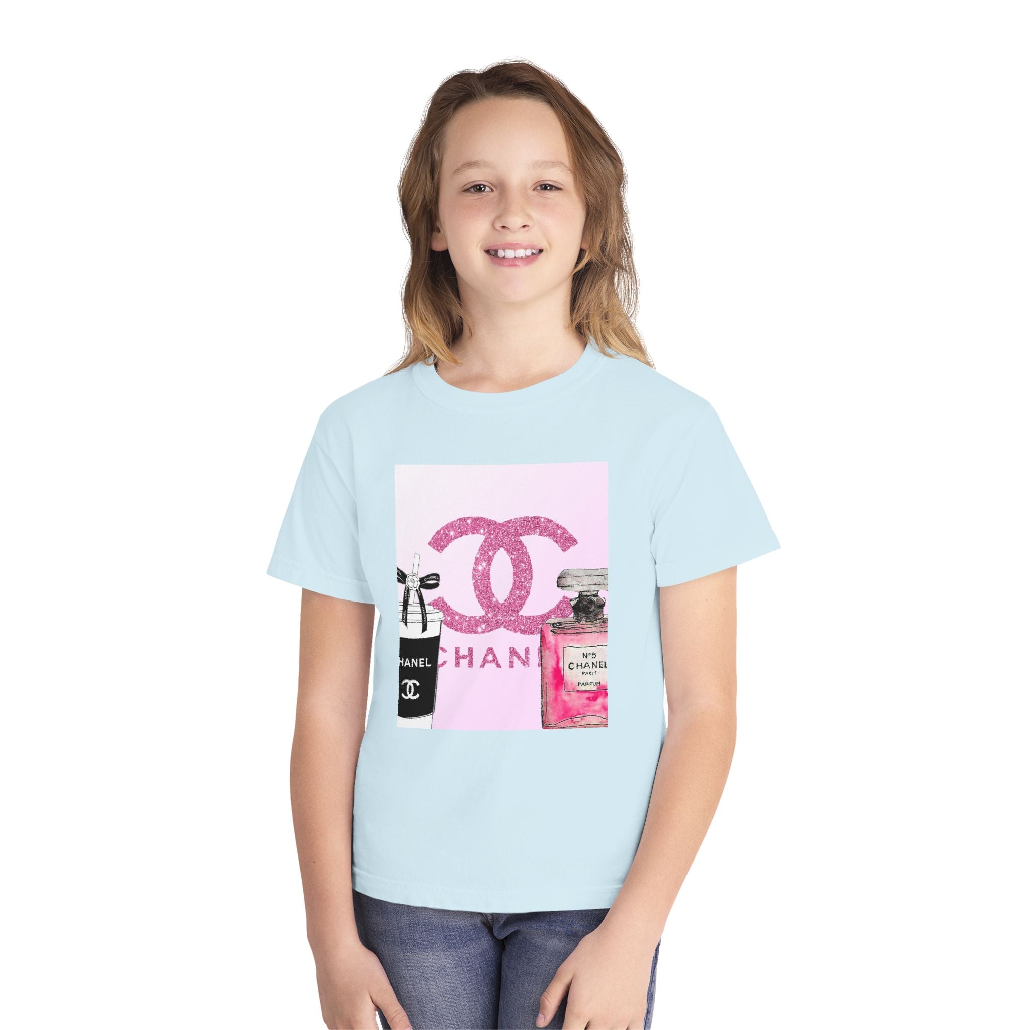 Chic Youth Midweight Tee, Stylish Kids Shirt, Fashion T-Shirt, Gift for Fashion Lovers, Trendy Youth Apparel, Birthday Outfit