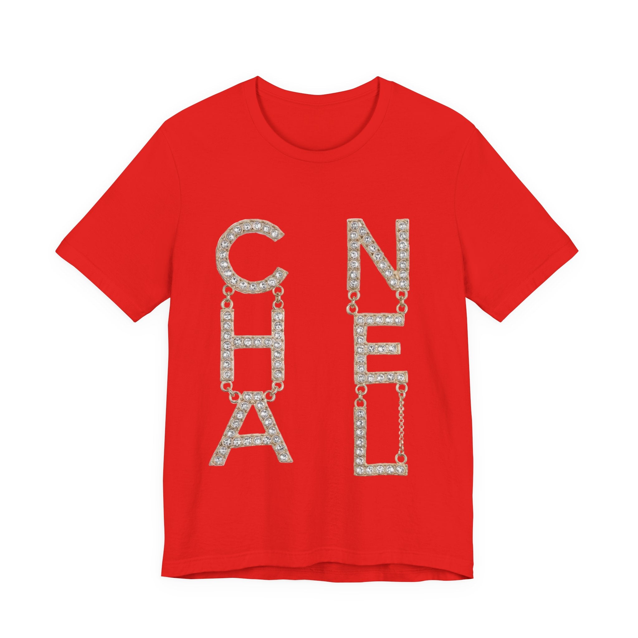 Chic Short Sleeve Tee with Designer-Inspired Text, Trendy Streetwear, Fashion Statement, Gift for Fashion Lovers, Casual Wear, [...]