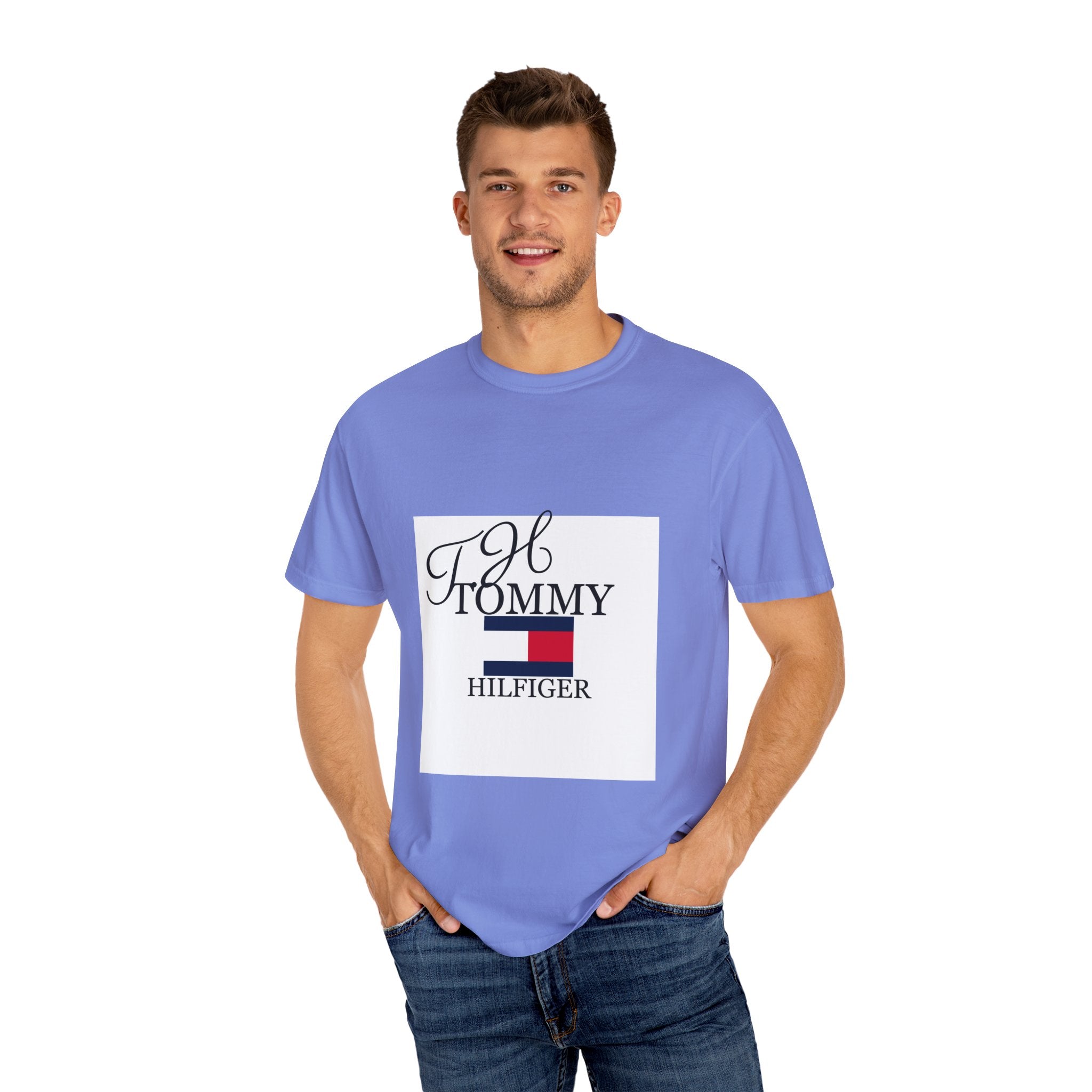 Fashionable Unisex Garment-Dyed T-shirt with Timeless Logo, Casual Wear, Street Style, Gift for Him/Her, Cool Summer Top, Trendy [...]