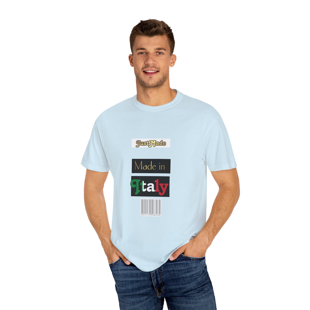 Italian-Inspired Unisex T-Shirt, Just Made Design, Perfect for Travel, Gifts, Casual Wear, Unique Fashion Statement