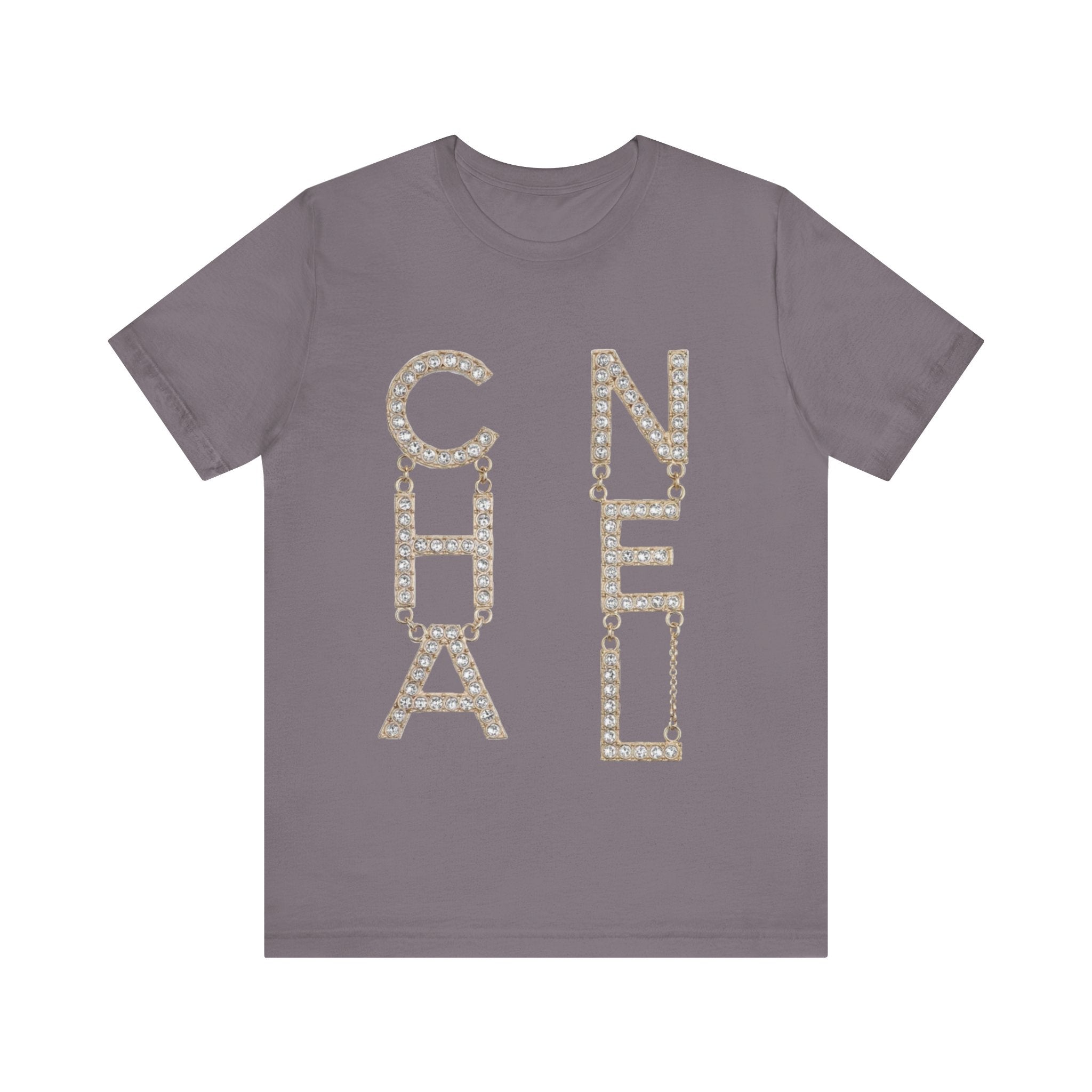 Chic Short Sleeve Tee with Designer-Inspired Text, Trendy Streetwear, Fashion Statement, Gift for Fashion Lovers, Casual Wear, [...]