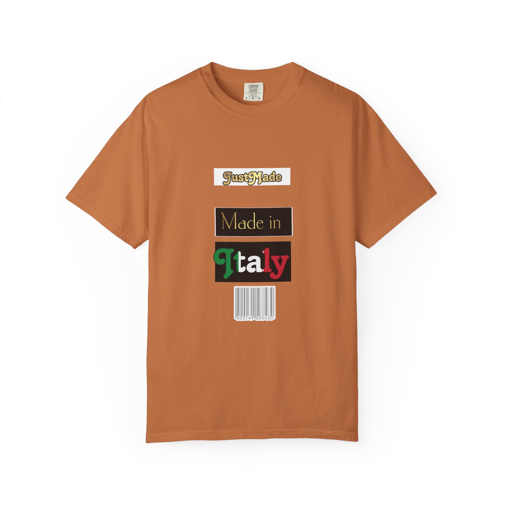 Italian-Inspired Unisex T-Shirt, Just Made Design, Perfect for Travel, Gifts, Casual Wear, Unique Fashion Statement