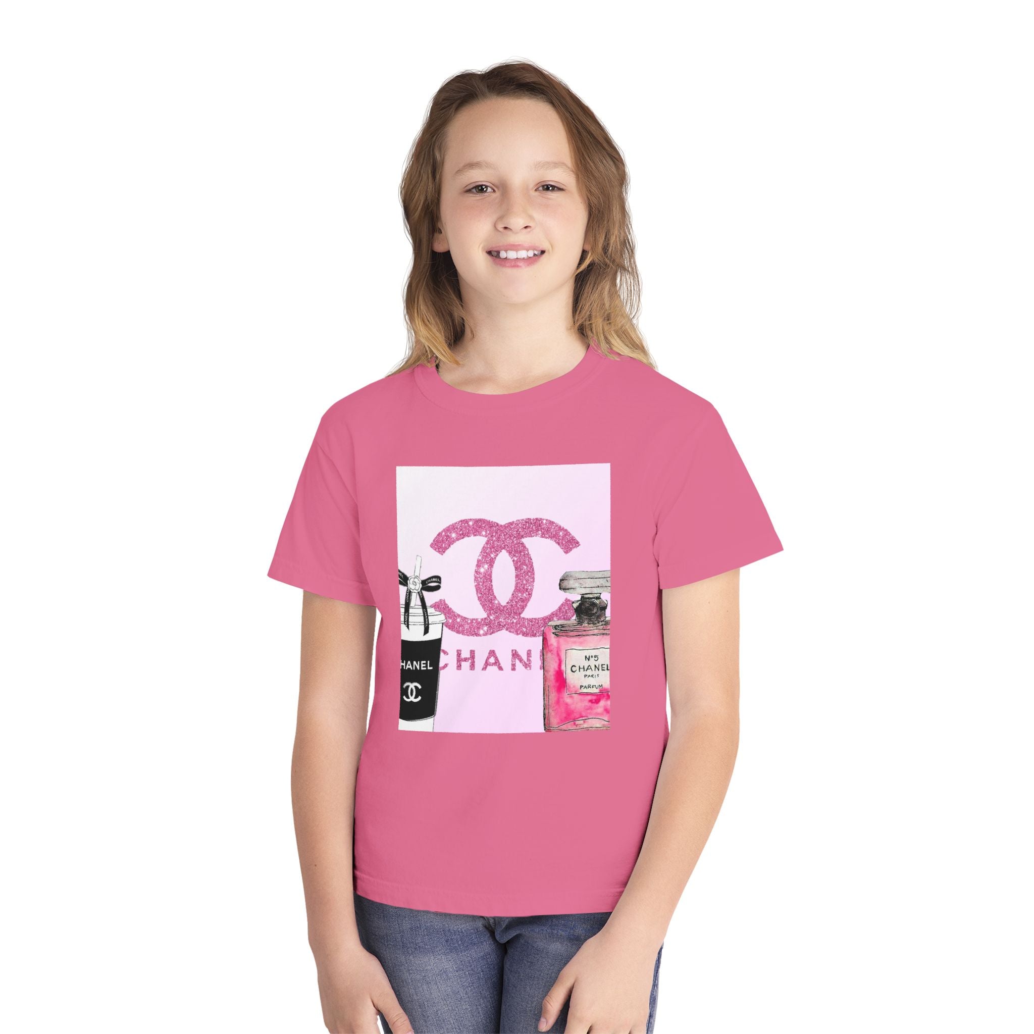 Chic Youth Midweight Tee, Stylish Kids Shirt, Fashion T-Shirt, Gift for Fashion Lovers, Trendy Youth Apparel, Birthday Outfit