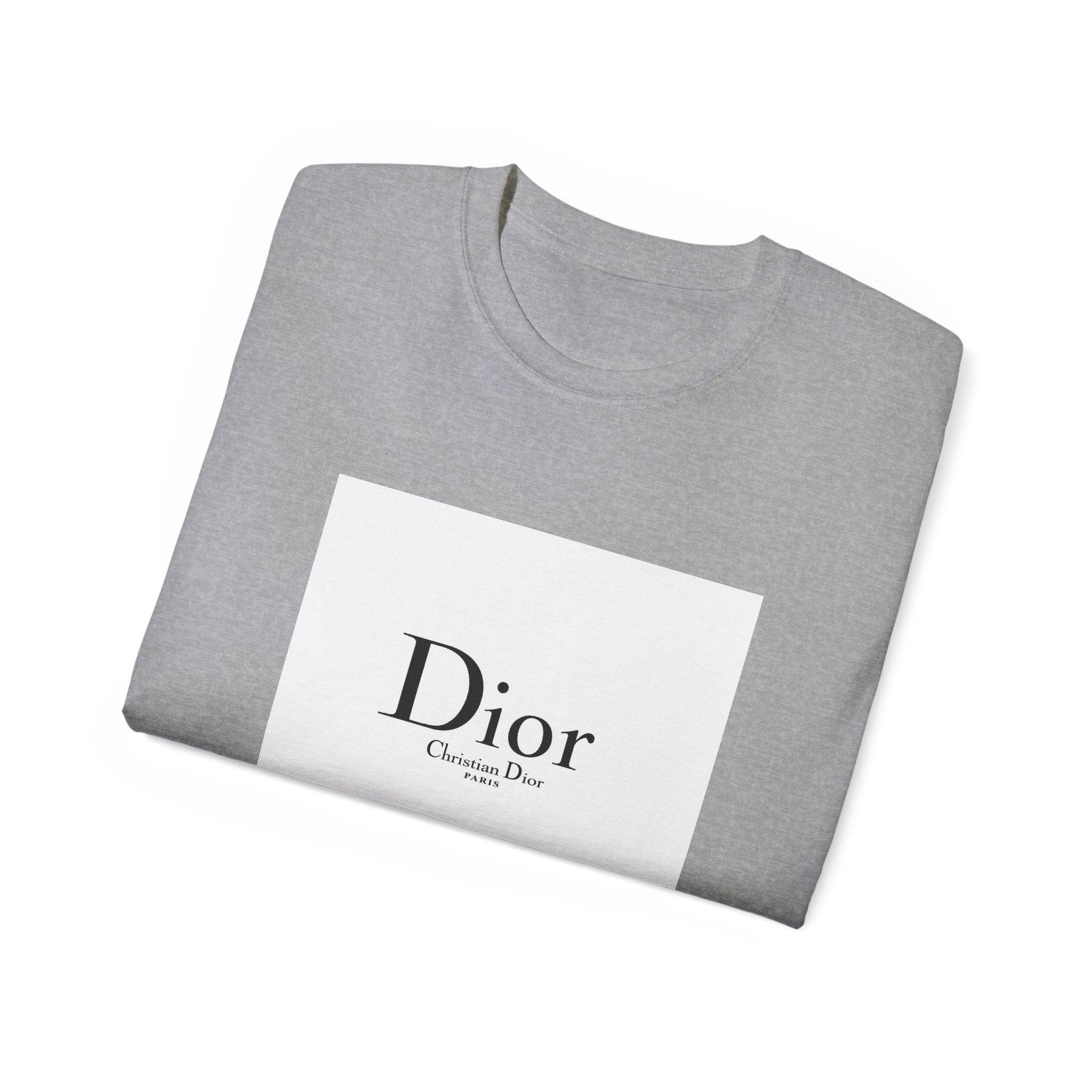 Chic Statement Tee - Dior Inspired Unisex Cotton T-Shirt, Everyday Casual Wear, Fashionable Gift, Stylish Layering Piece, Trendy Streetwear