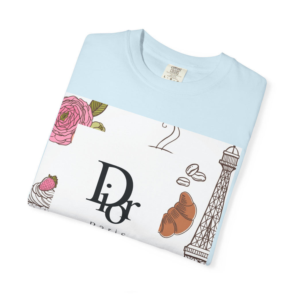 Parisian Chic Garment-Dyed T-Shirt with Bicycle and Eiffel Tower Design, Unisex Tee for Travel Lovers, Perfect Gift for Birthdays, [...]