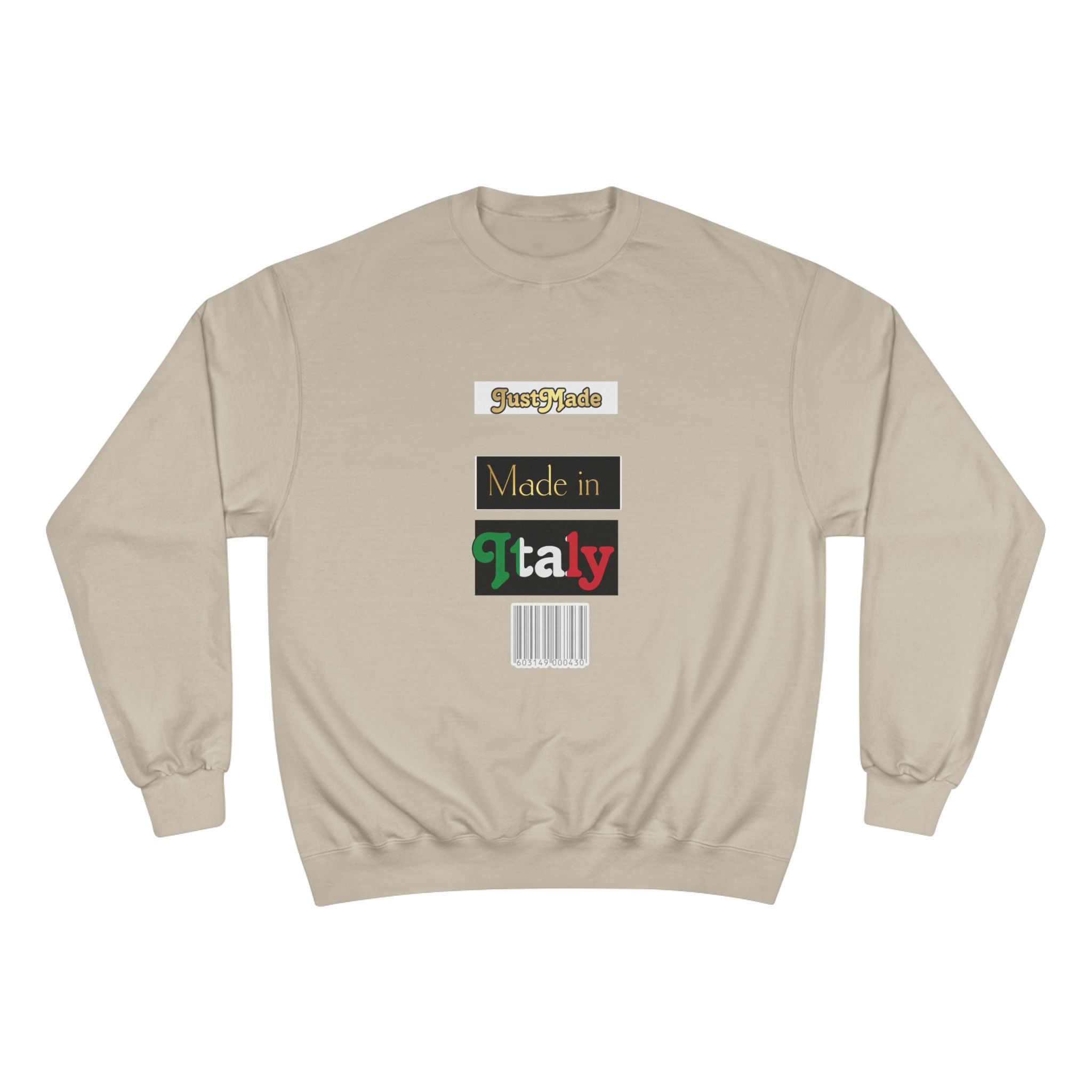 Champion Sweatshirt - Sporty Italian Pride, Made in Italy Gift, Casual Fashion, Cozy Layer, Perfect for All Seasons