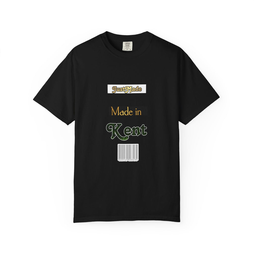 Kent Made Garment-Dyed T-shirt, Unique Gift, Casual Wear, Summer Style, Eco-Friendly Fashion, Handmade in Kent