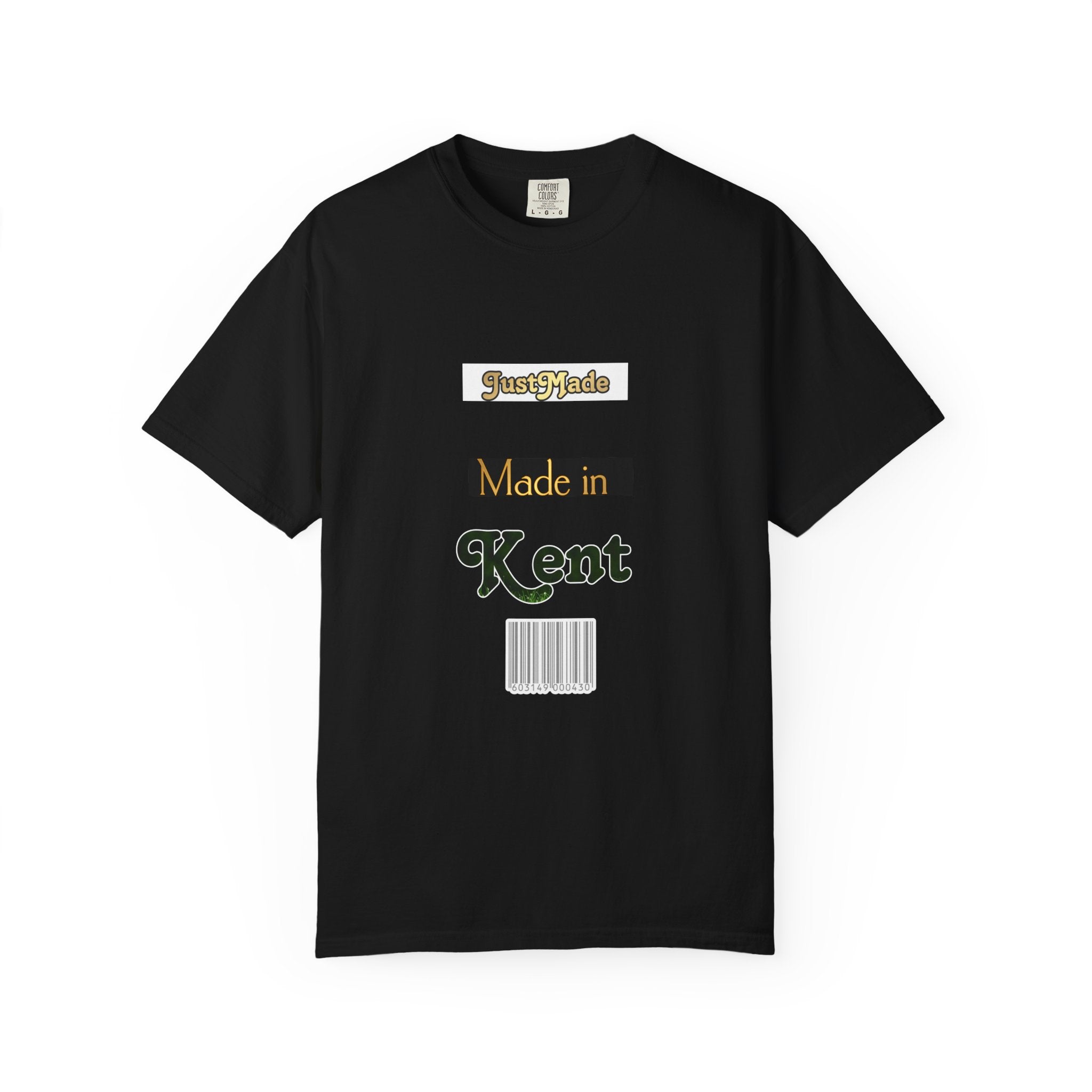 Kent Made Garment-Dyed T-shirt, Unique Gift, Casual Wear, Summer Style, Eco-Friendly Fashion, Handmade in Kent