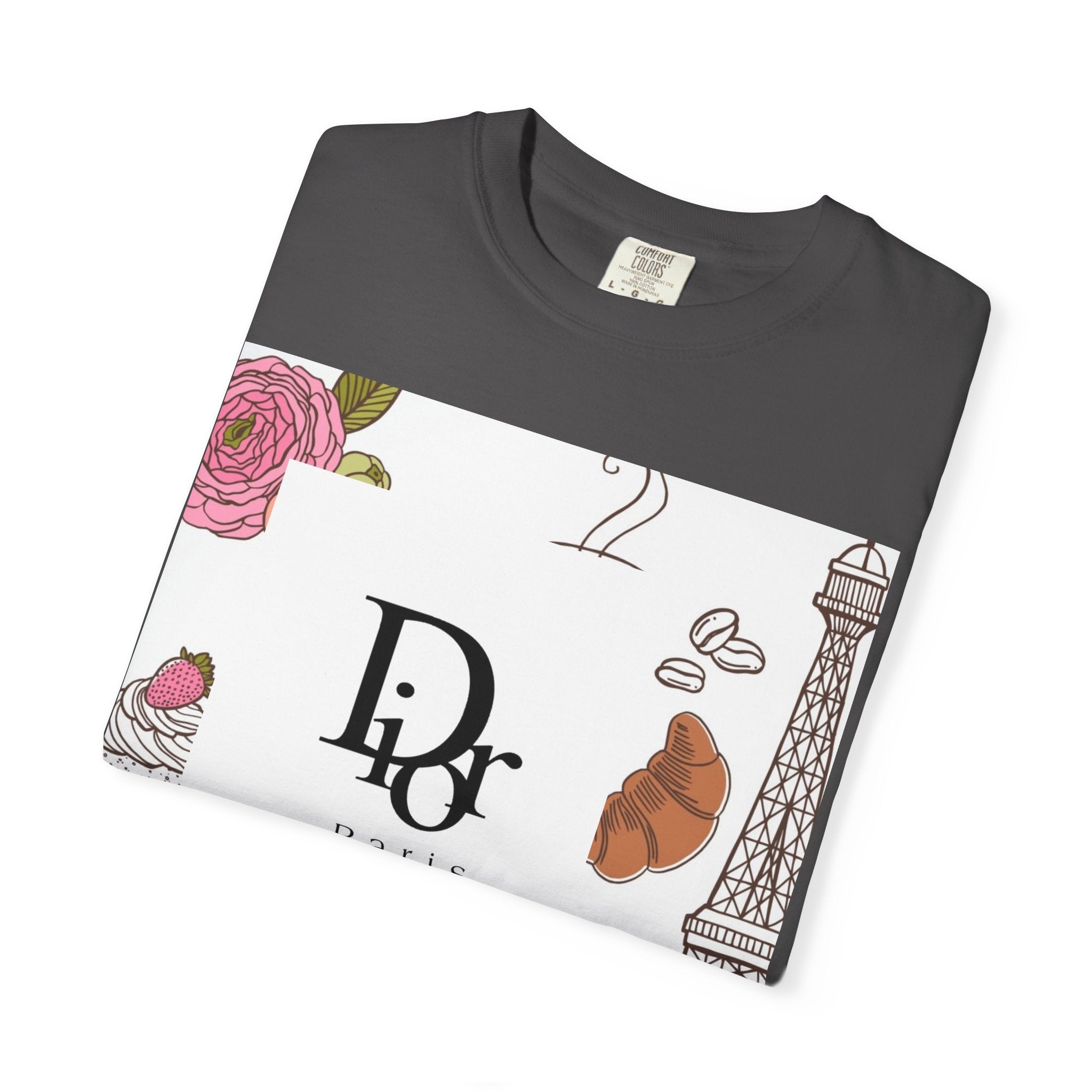 Parisian Chic Garment-Dyed T-Shirt with Bicycle and Eiffel Tower Design, Unisex Tee for Travel Lovers, Perfect Gift for Birthdays, [...]