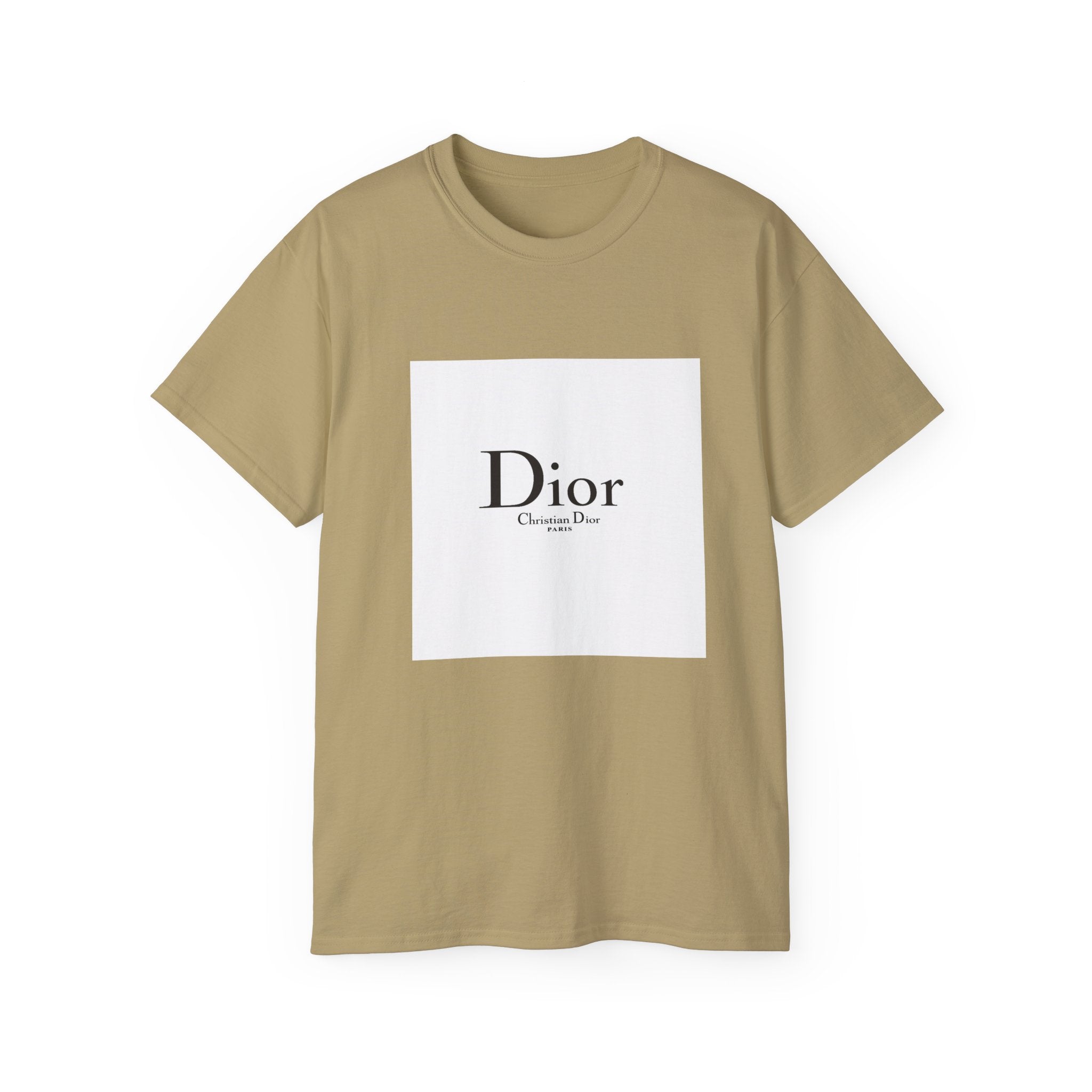 Chic Statement Tee - Dior Inspired Unisex Cotton T-Shirt, Everyday Casual Wear, Fashionable Gift, Stylish Layering Piece, Trendy Streetwear