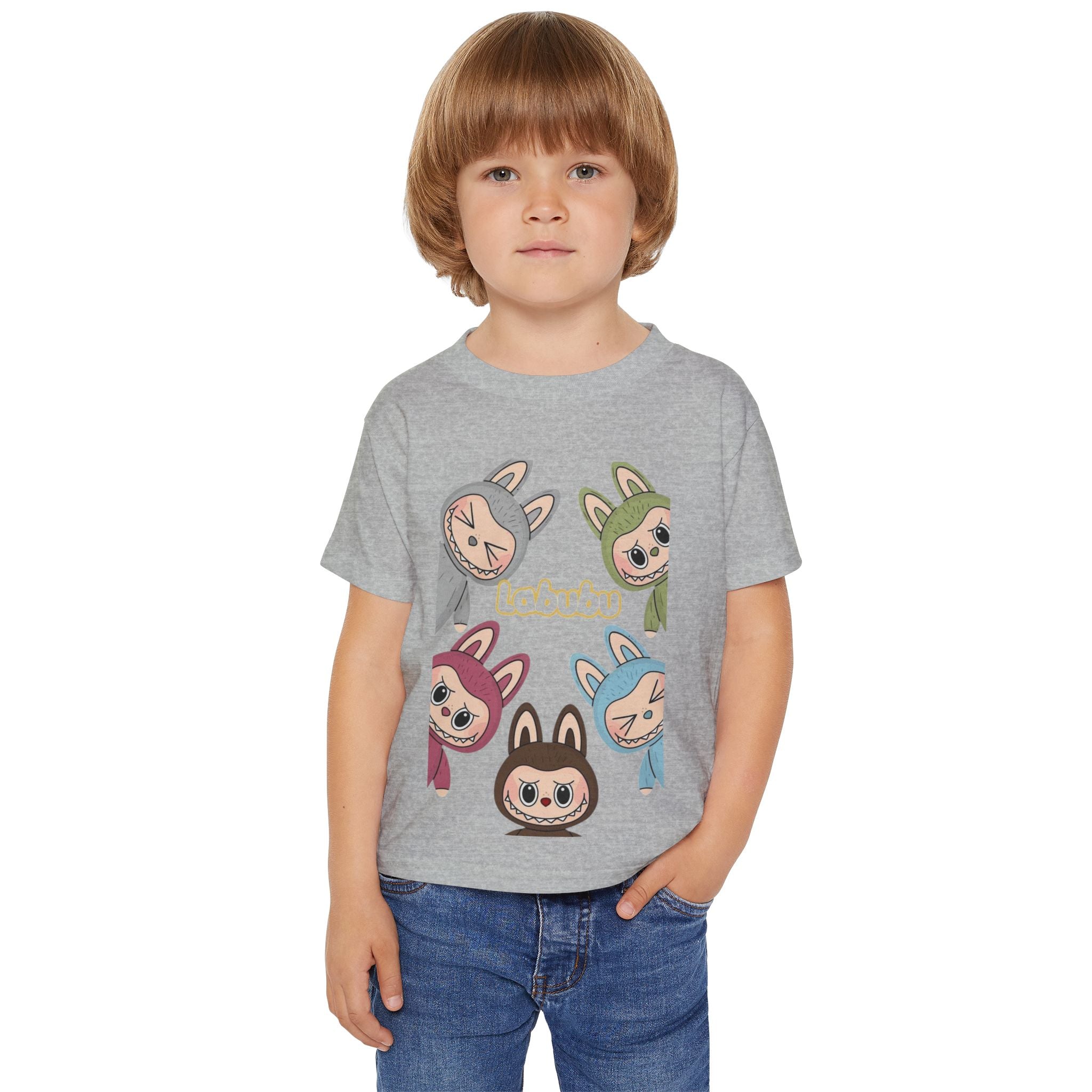 Cute Toddler T-shirt with Adorable Bunny Characters, Kids' Graphic Tee, Animal Print Shirt, Birthday Gift, Easter Outfit, Playful Apparel
