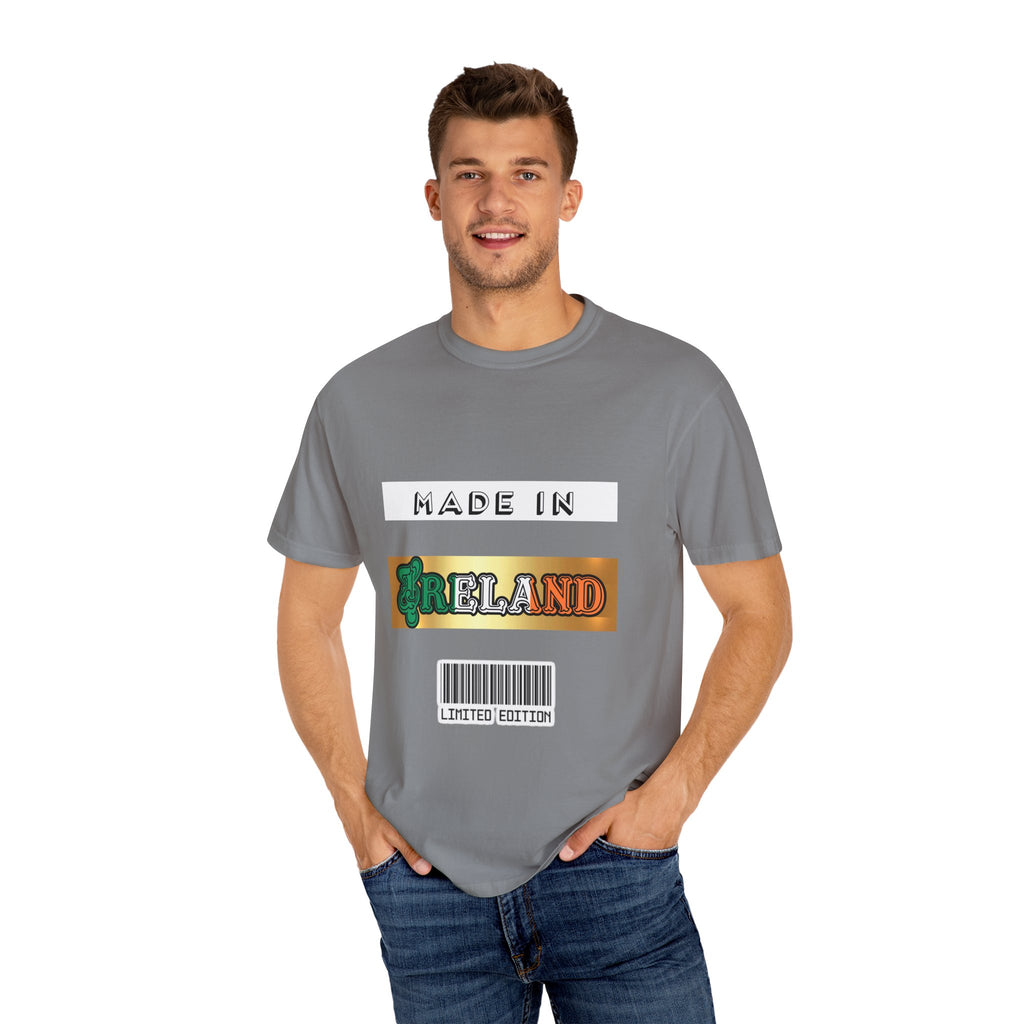 Made in Ireland Limited Edition T-Shirt, Unisex Garment-Dyed Tee for Travel Lovers, Gifts for St. Patrick's Day, Irish Pride Apparel