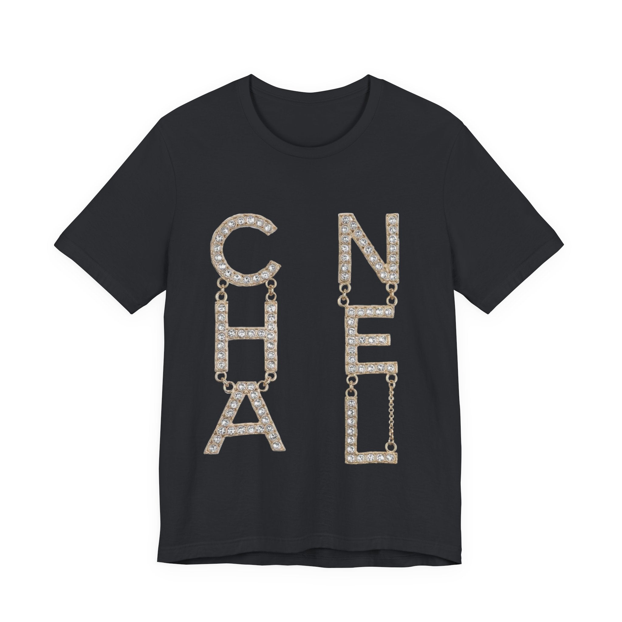 Chic Short Sleeve Tee with Designer-Inspired Text, Trendy Streetwear, Fashion Statement, Gift for Fashion Lovers, Casual Wear, [...]