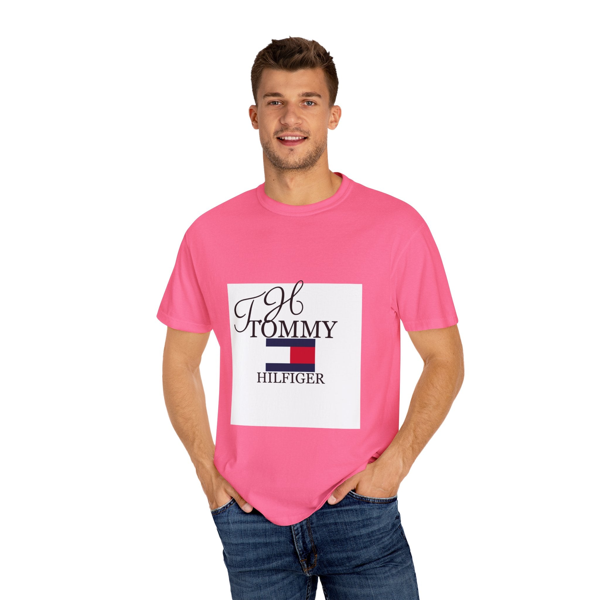 Fashionable Unisex Garment-Dyed T-shirt with Timeless Logo, Casual Wear, Street Style, Gift for Him/Her, Cool Summer Top, Trendy [...]