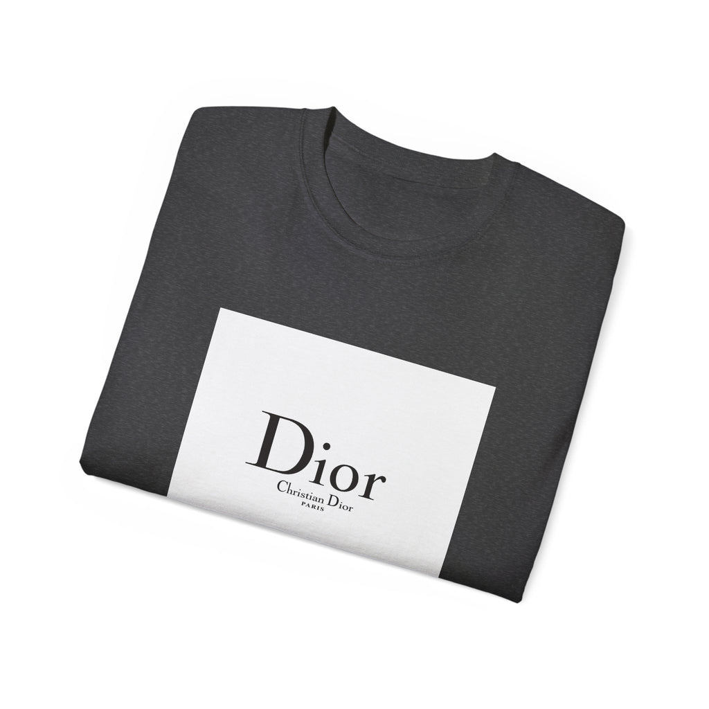 Chic Statement Tee - Dior Inspired Unisex Cotton T-Shirt, Everyday Casual Wear, Fashionable Gift, Stylish Layering Piece, Trendy Streetwear