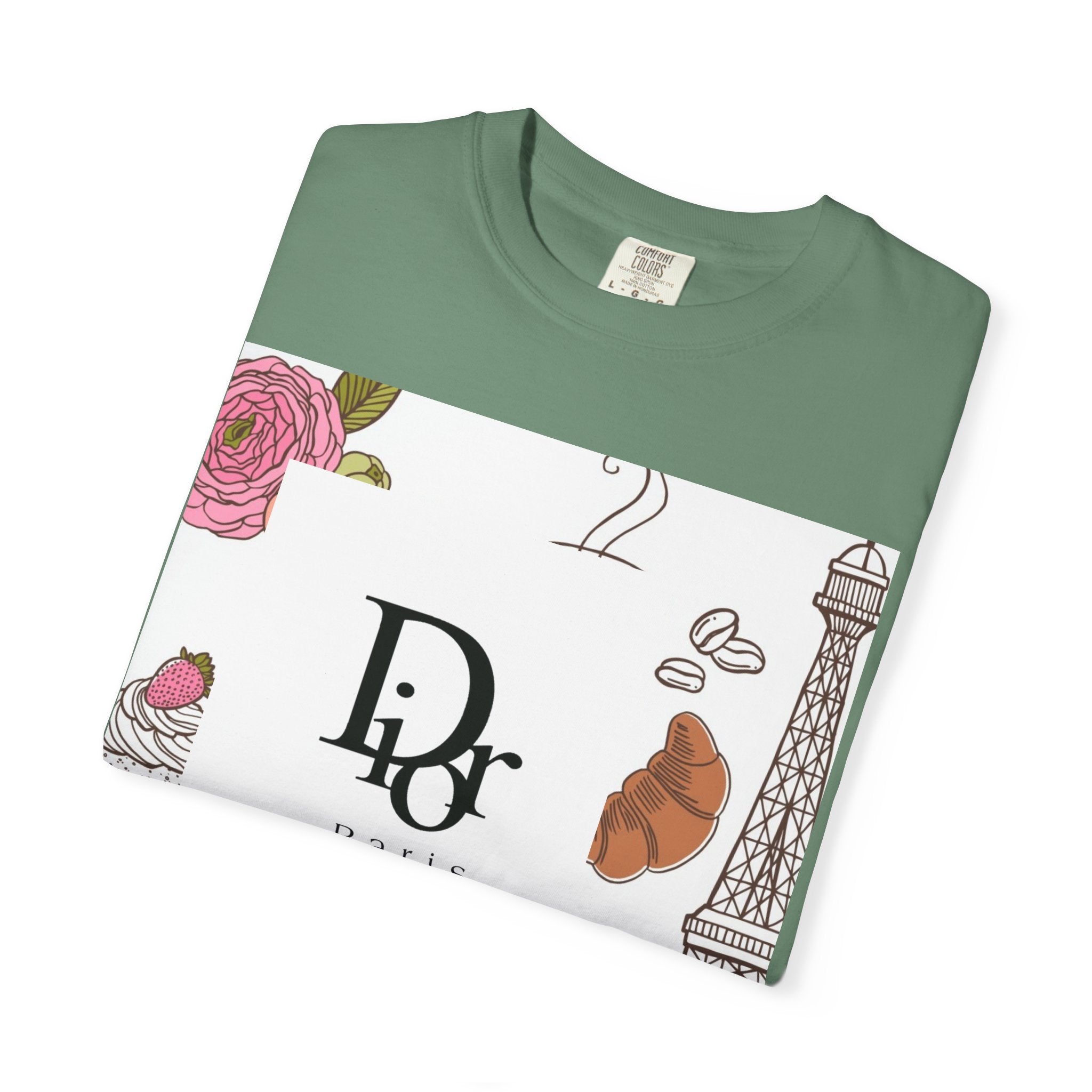 Parisian Chic Garment-Dyed T-Shirt with Bicycle and Eiffel Tower Design, Unisex Tee for Travel Lovers, Perfect Gift for Birthdays, [...]