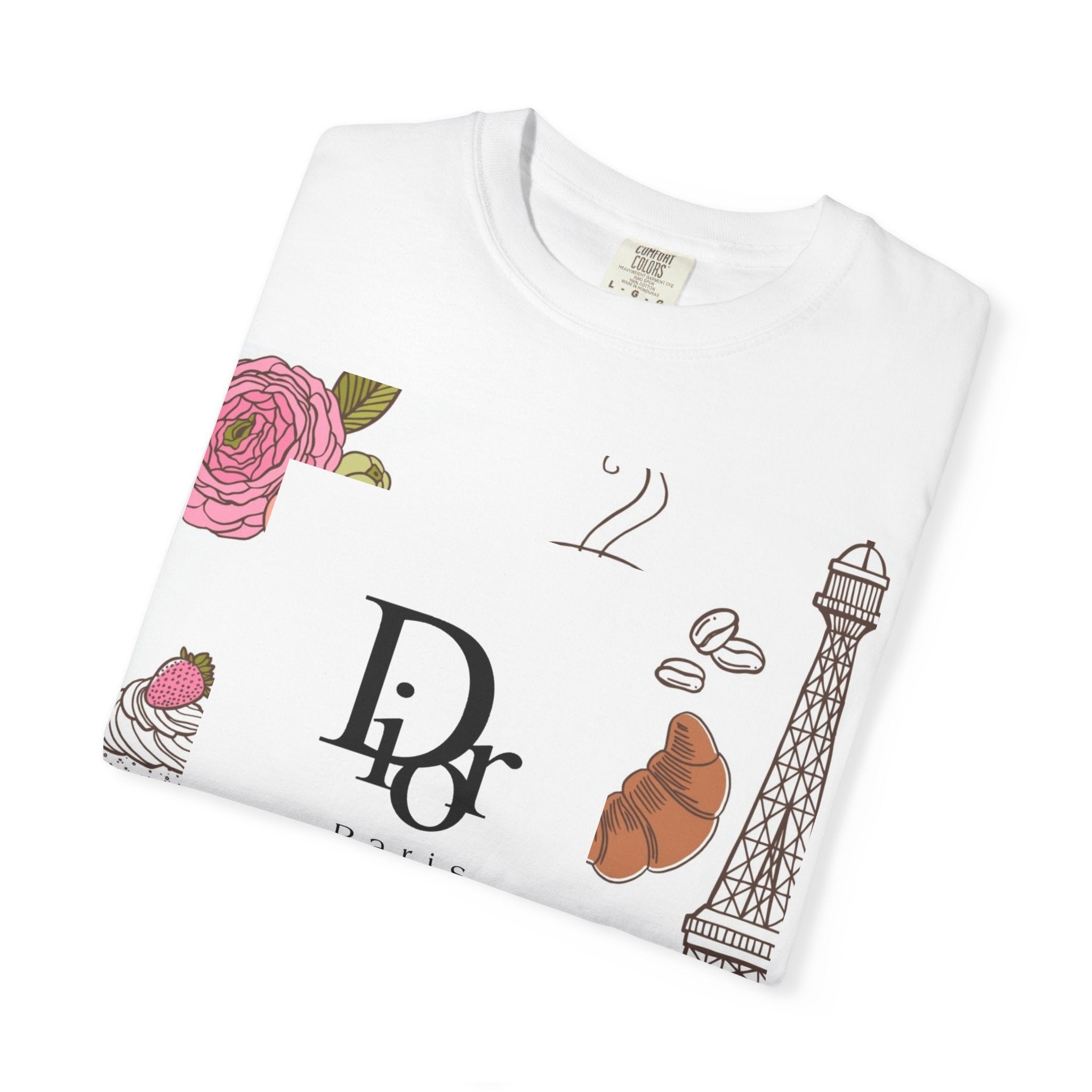 Parisian Chic Garment-Dyed T-Shirt with Bicycle and Eiffel Tower Design, Unisex Tee for Travel Lovers, Perfect Gift for Birthdays, [...]