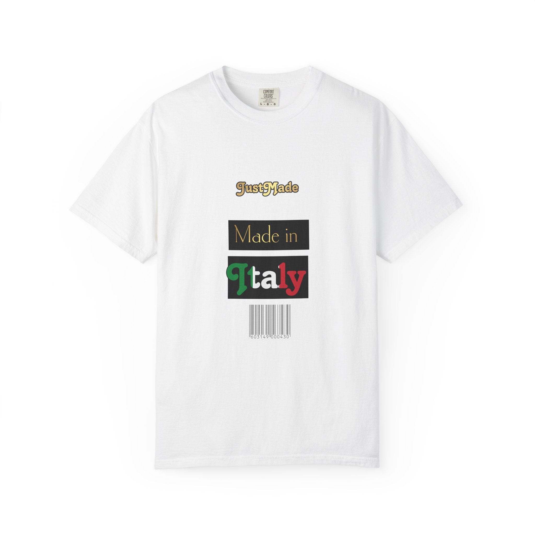 Italian-Inspired Unisex T-Shirt, Just Made Design, Perfect for Travel, Gifts, Casual Wear, Unique Fashion Statement