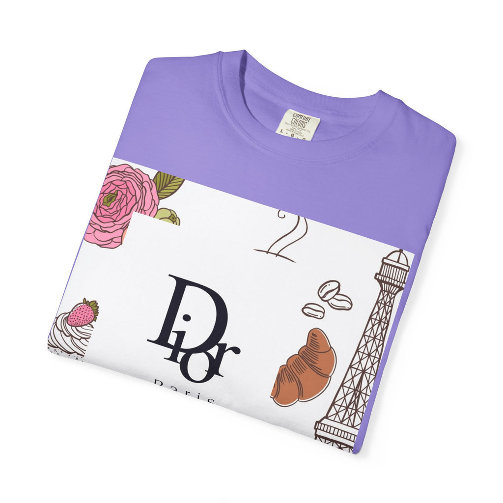 Parisian Chic Garment-Dyed T-Shirt with Bicycle and Eiffel Tower Design, Unisex Tee for Travel Lovers, Perfect Gift for Birthdays, [...]