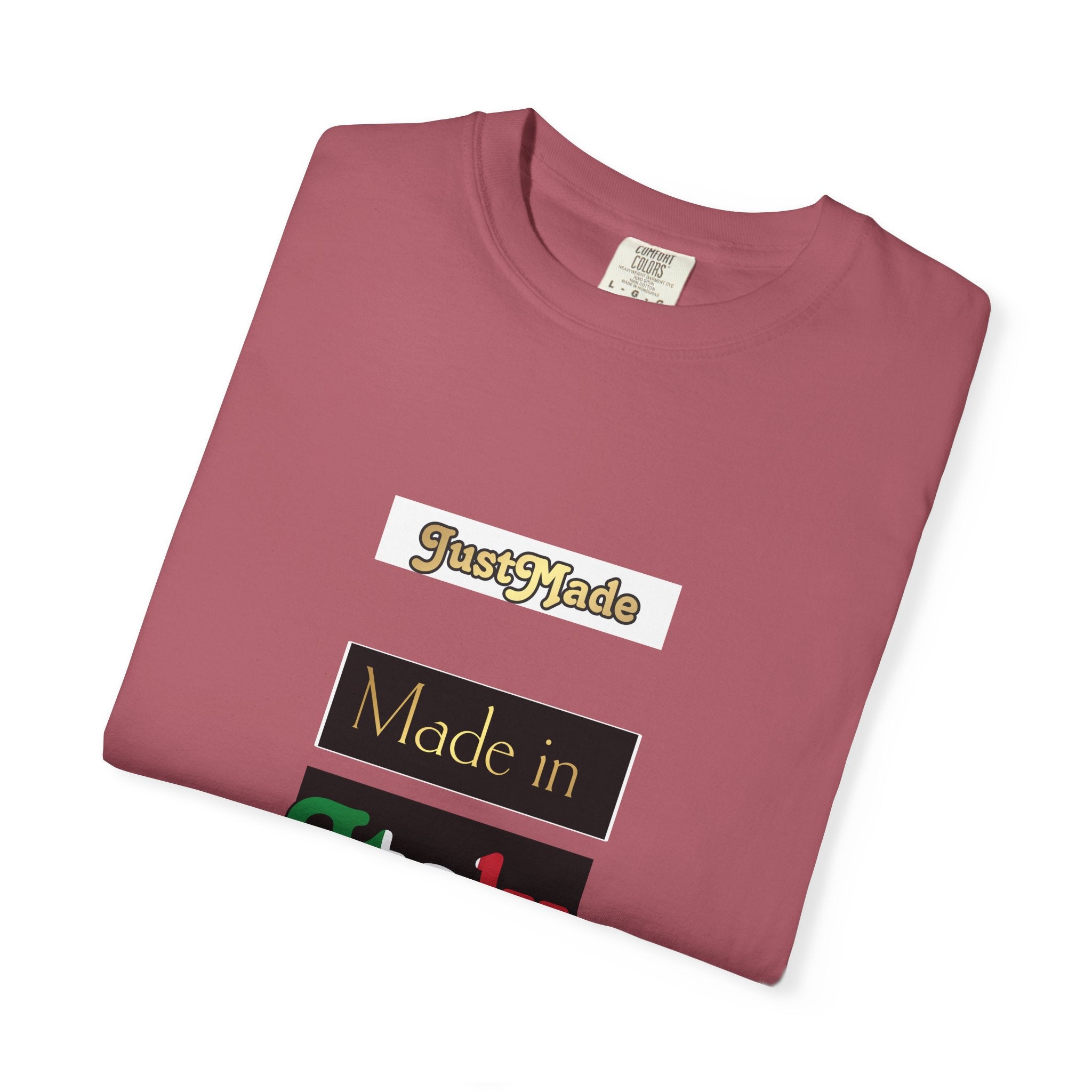Italian-Inspired Unisex T-Shirt, Just Made Design, Perfect for Travel, Gifts, Casual Wear, Unique Fashion Statement