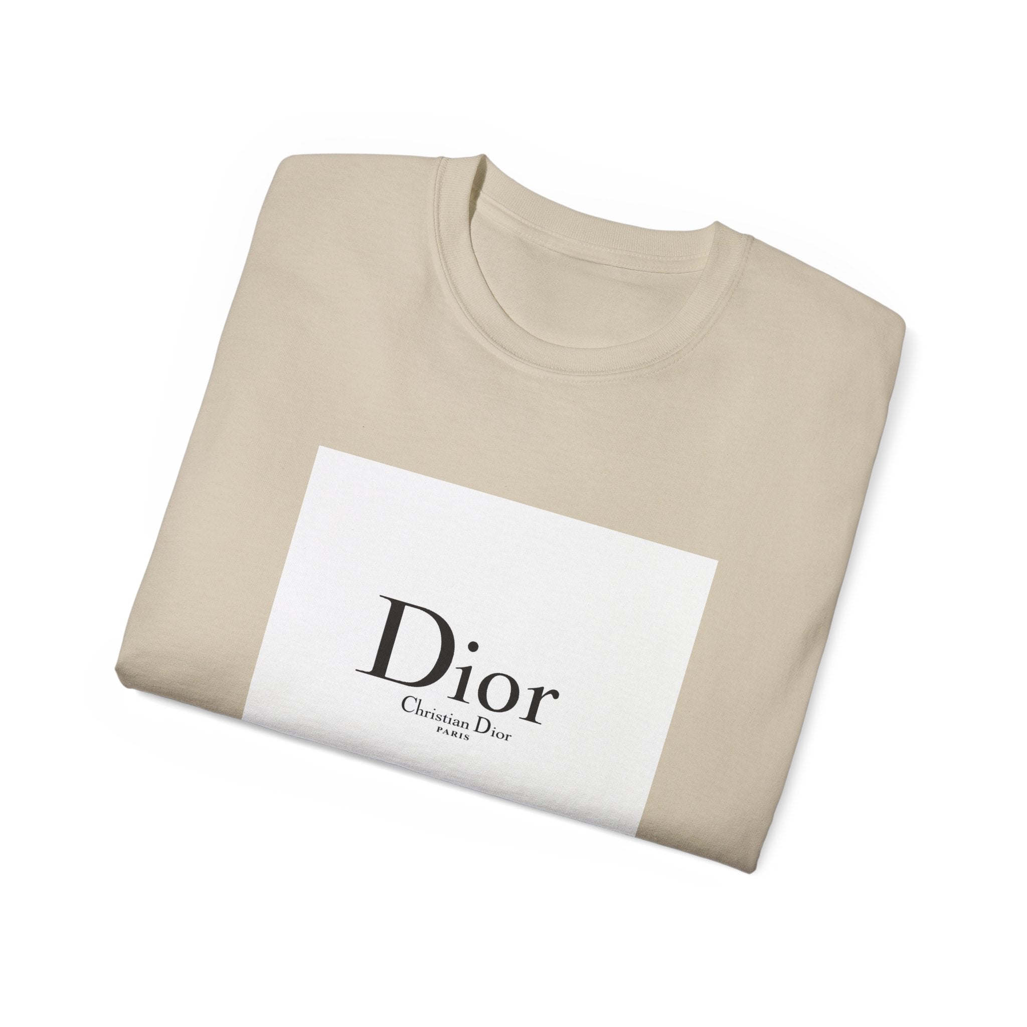 Chic Statement Tee - Dior Inspired Unisex Cotton T-Shirt, Everyday Casual Wear, Fashionable Gift, Stylish Layering Piece, Trendy Streetwear