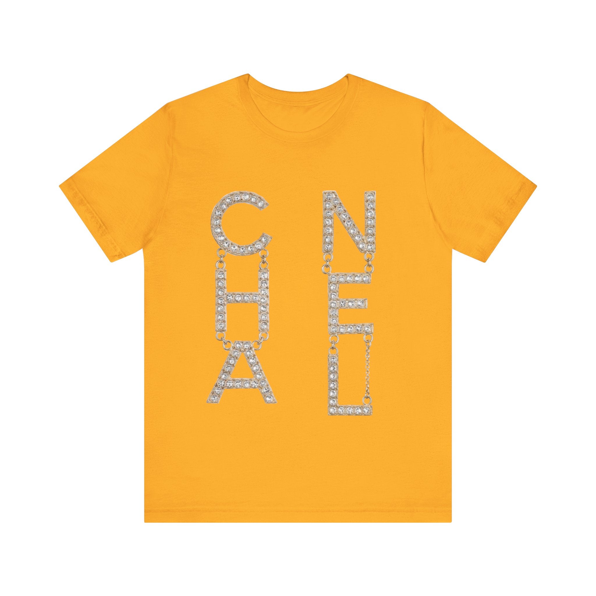 Chic Short Sleeve Tee with Designer-Inspired Text, Trendy Streetwear, Fashion Statement, Gift for Fashion Lovers, Casual Wear, [...]