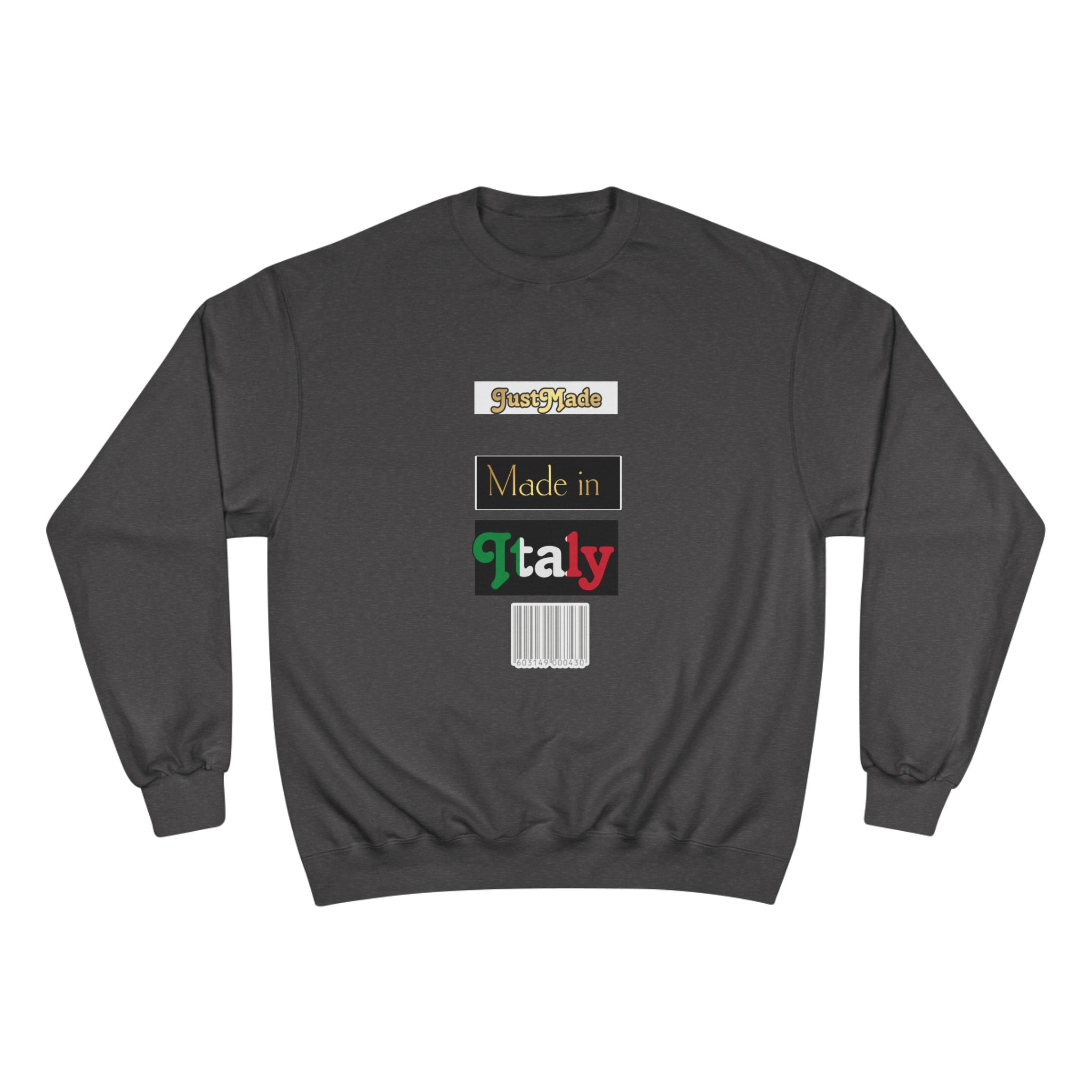 Champion Sweatshirt - Sporty Italian Pride, Made in Italy Gift, Casual Fashion, Cozy Layer, Perfect for All Seasons