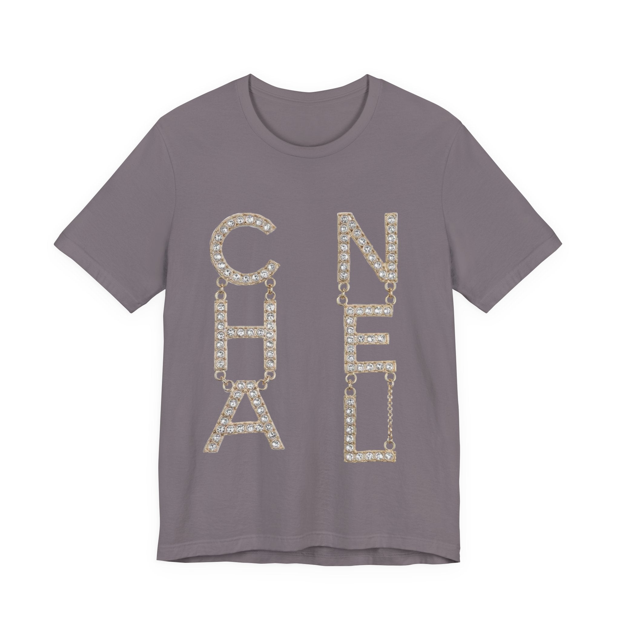 Chic Short Sleeve Tee with Designer-Inspired Text, Trendy Streetwear, Fashion Statement, Gift for Fashion Lovers, Casual Wear, [...]