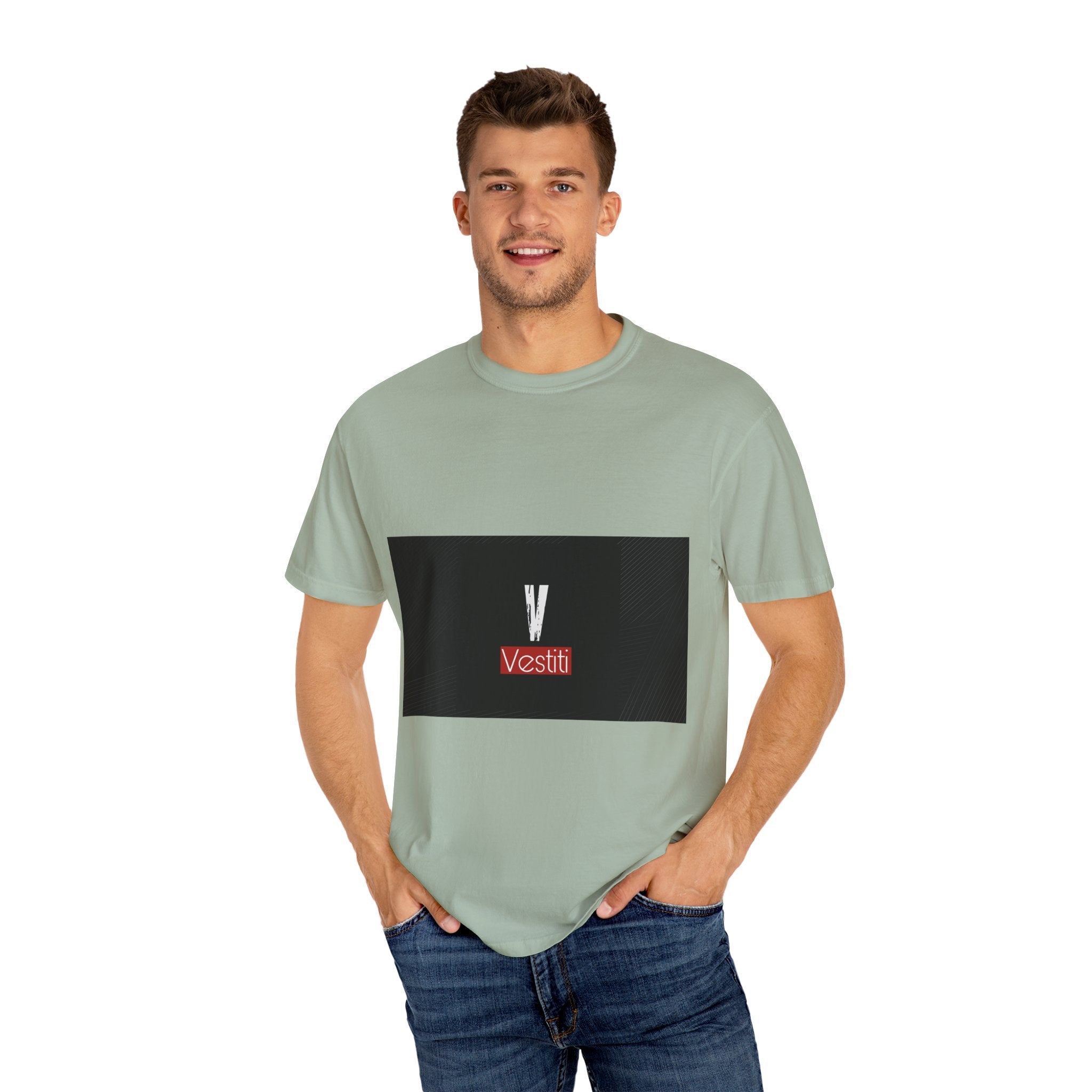 Garment-Dyed T-shirt with Modern Design, Trendy Casual Wear, Gifts for Fashion Lovers, Everyday Comfort, Unisex Apparel