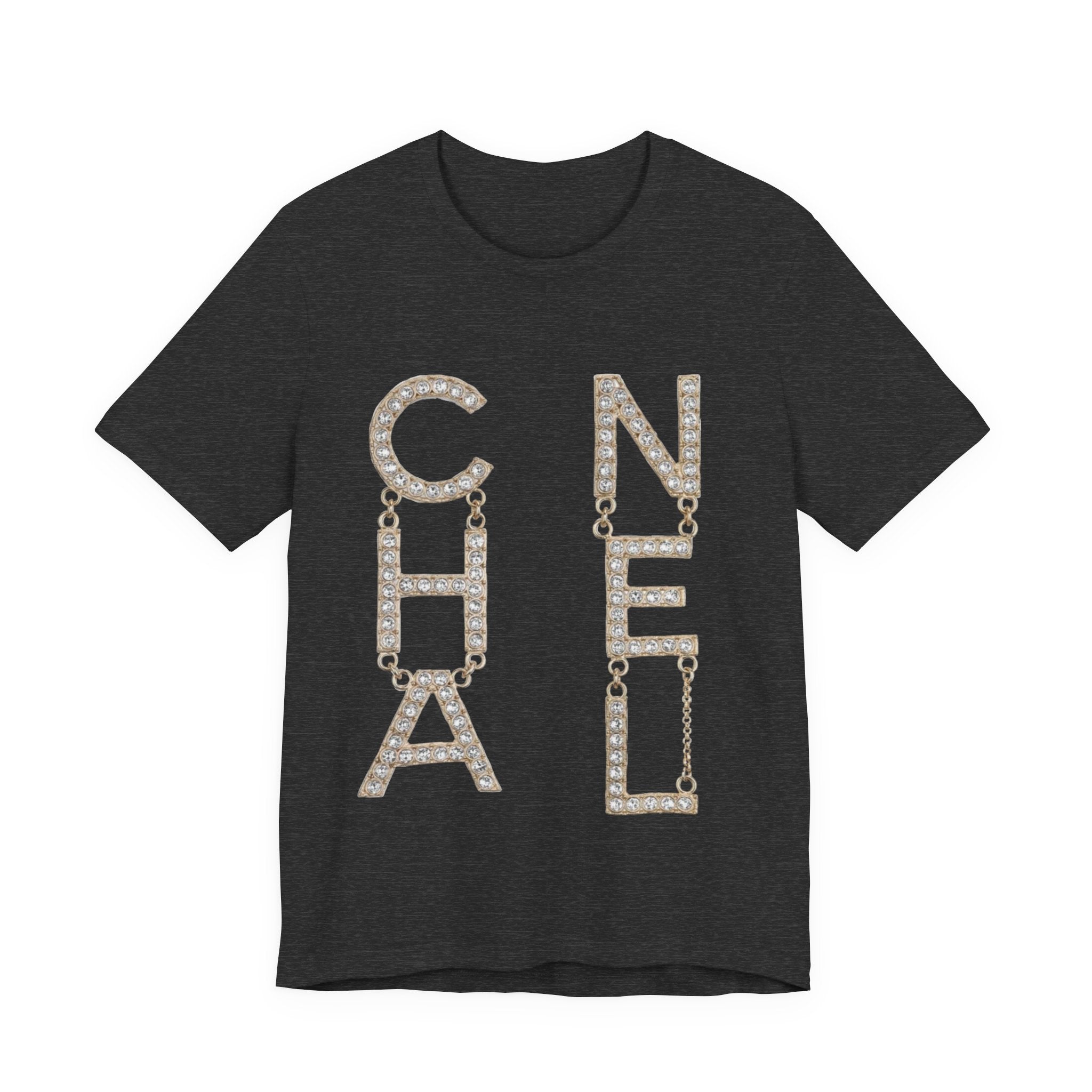 Chic Short Sleeve Tee with Designer-Inspired Text, Trendy Streetwear, Fashion Statement, Gift for Fashion Lovers, Casual Wear, [...]